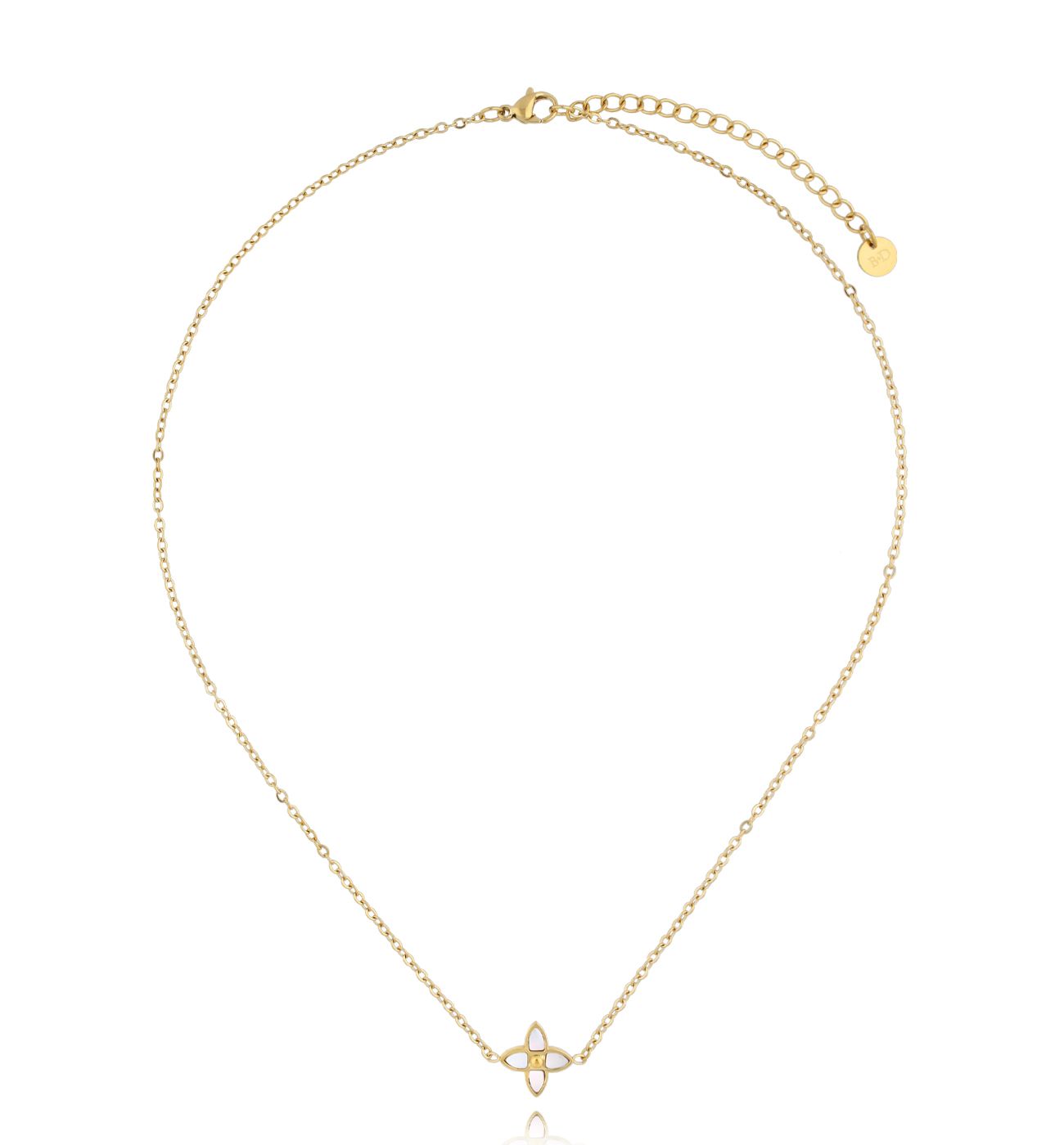 Naszyjnik z koniczynką złoty Harmony NSA1157