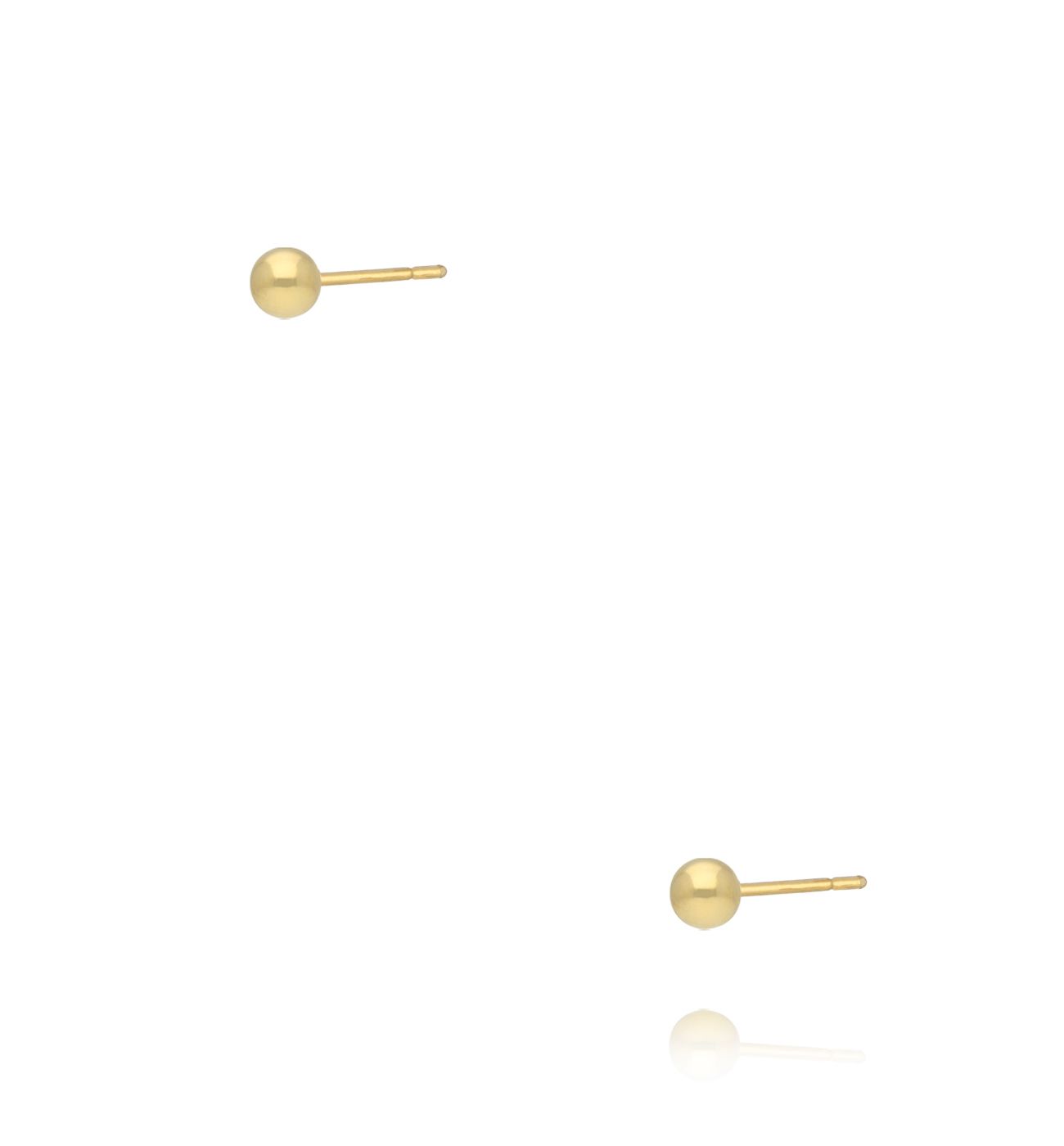 Kolczyki sztyfty kulki złocone KCA0072