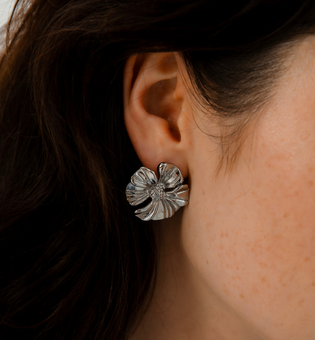 Kolczyki kwiatki srebrne Incantata - By Dziubeka