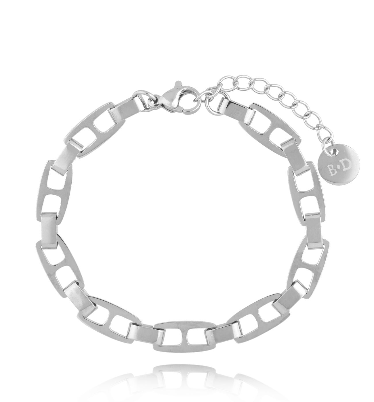 Bransoletka srebrna z łańcuchem Chaîne BSA0515