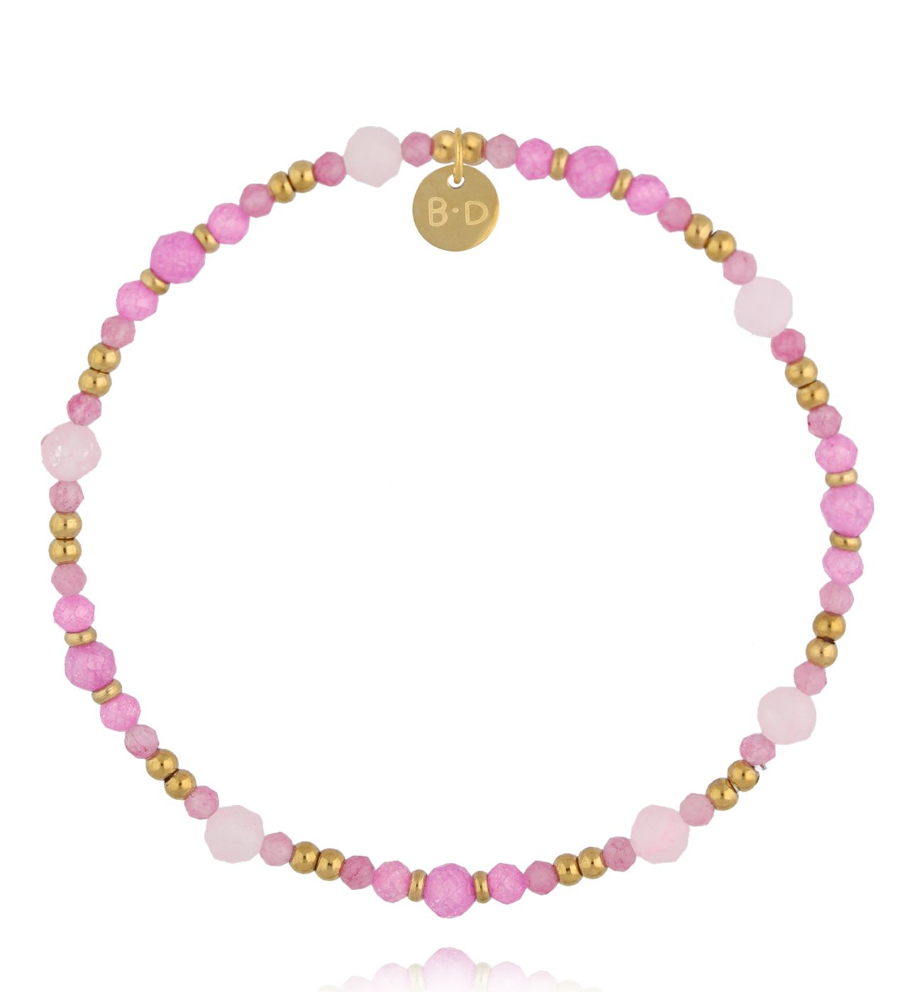 Bransoletka z kwarcami różowymi BTW3462