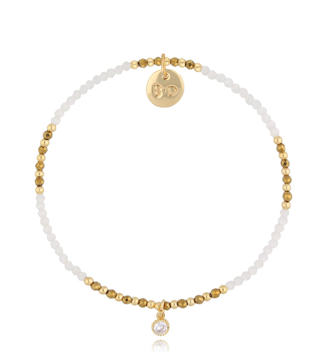 Bransoletka biała Clodovea - By Dziubeka