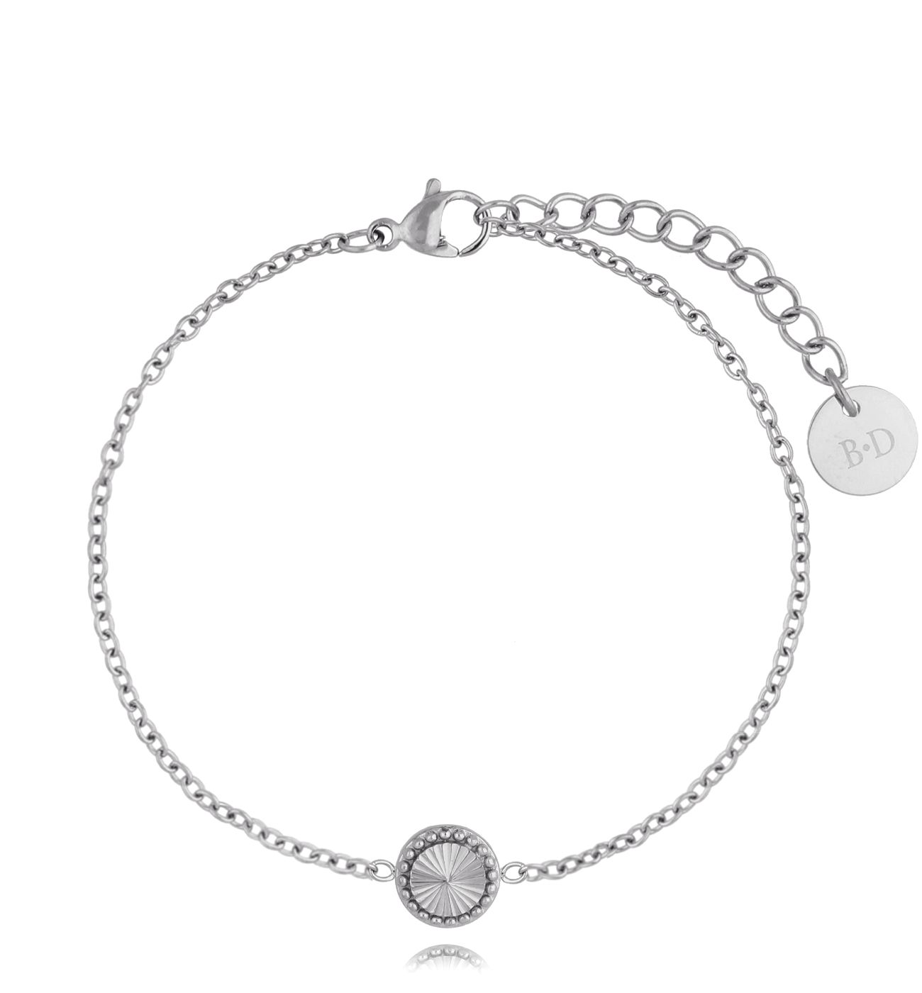 Bransoletka srebrna z kółeczkiem Lille BSA0365