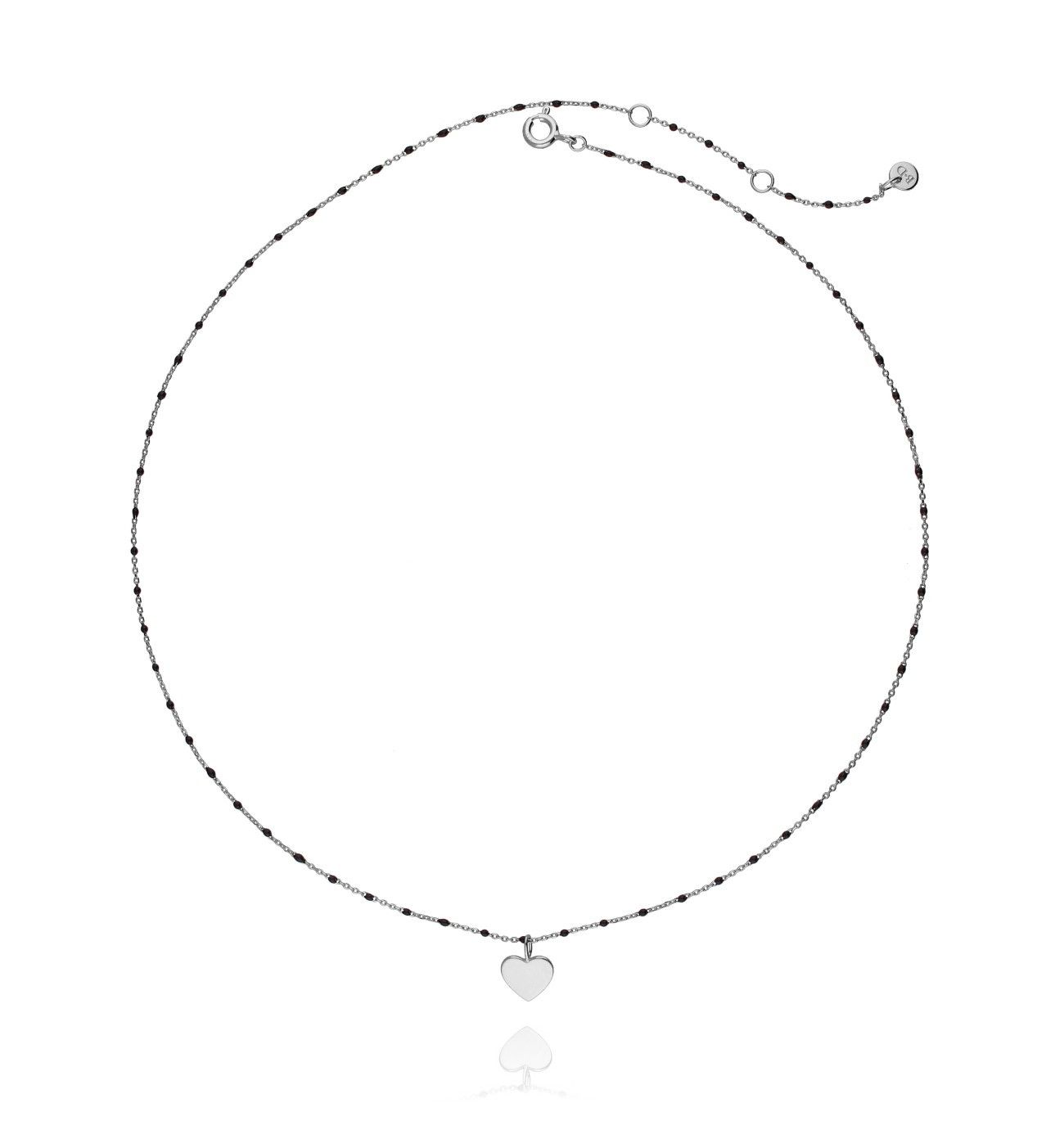 Naszyjnik srebrny z sercem NFA0015