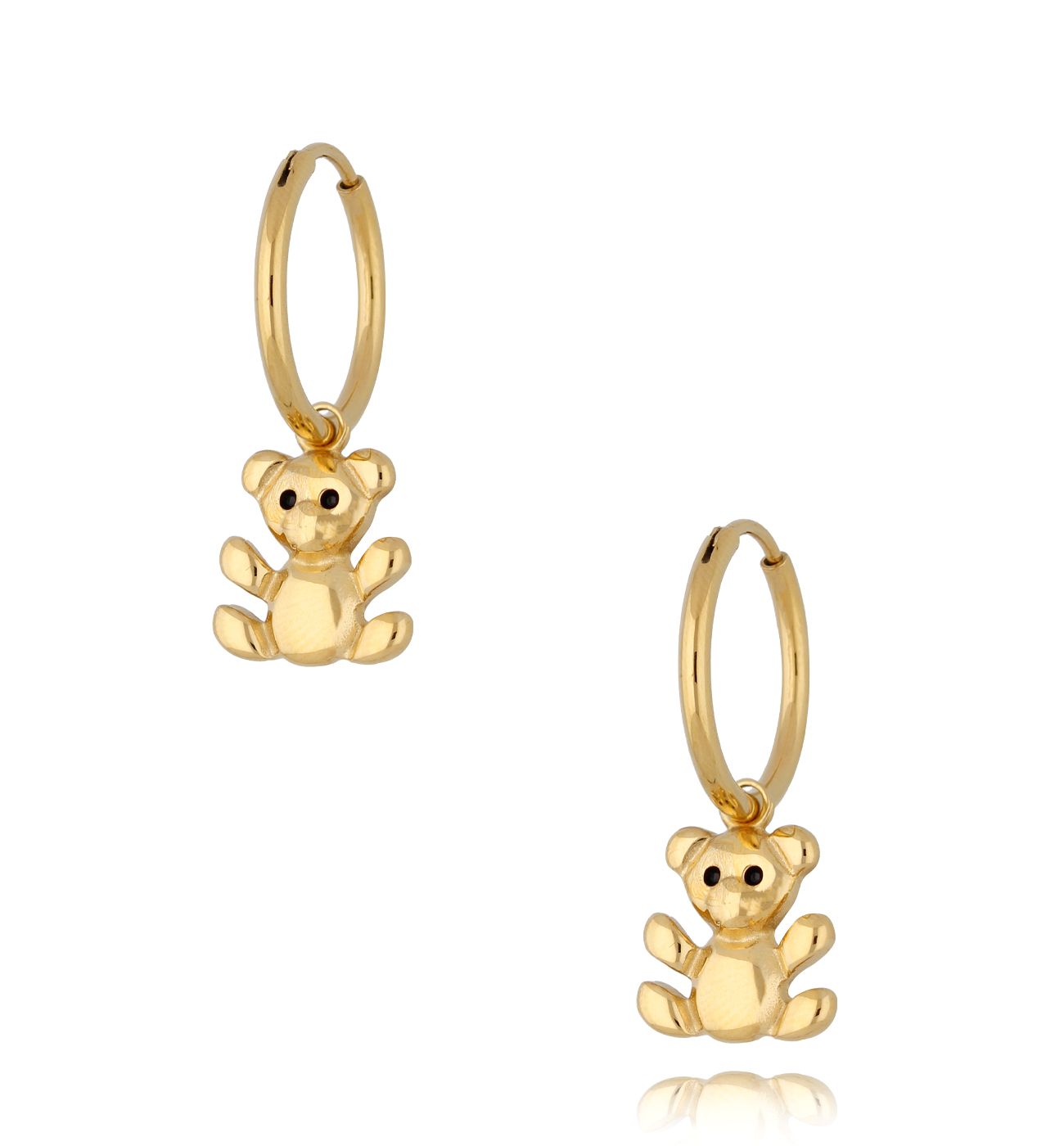 Kolczyki złote z misiami Yona Bear - By Dziubeka
