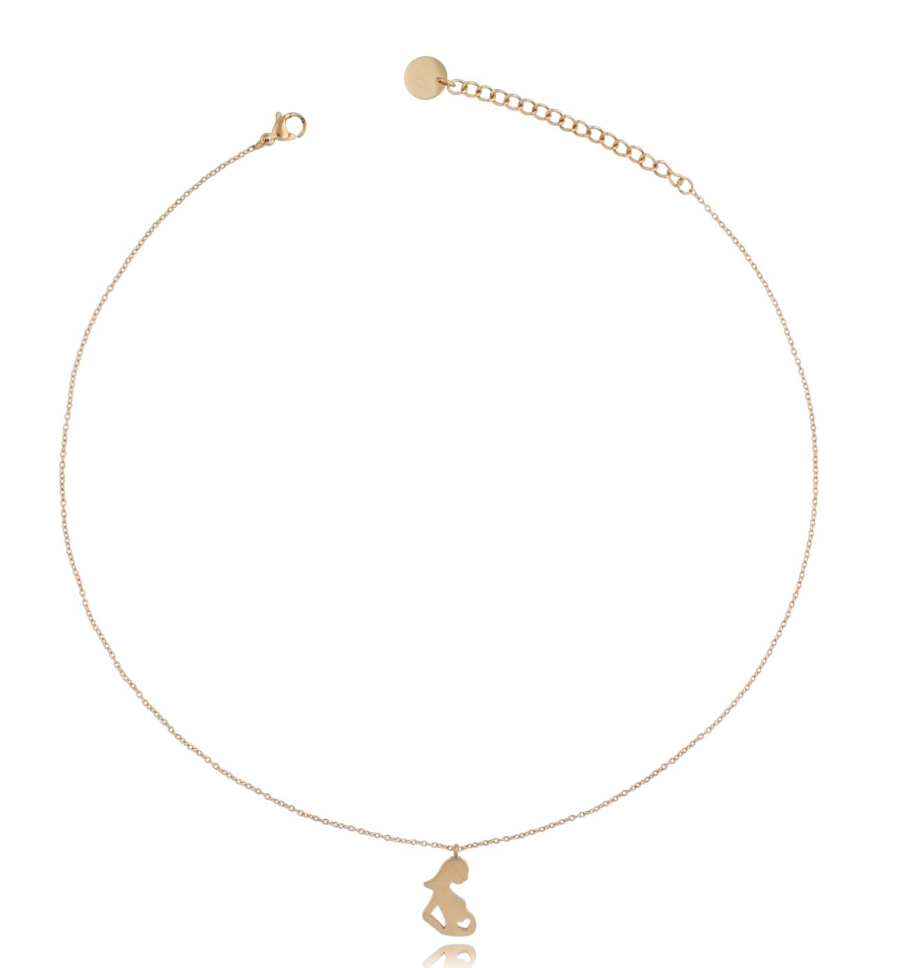 Naszyjnik złoty z zawieszką przyszła mama NSA0198