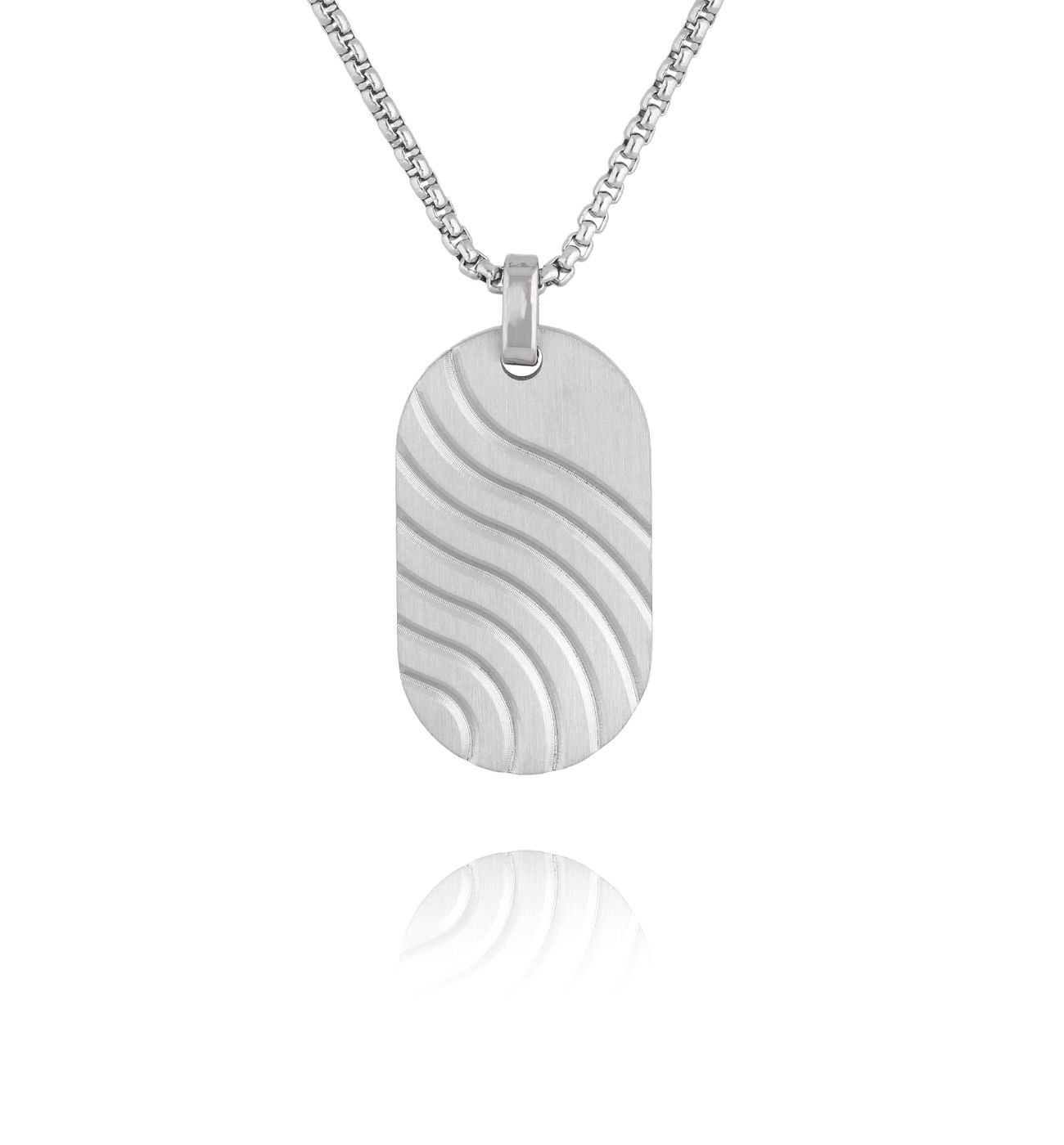 Naszyjnik męski srebrny z nieśmiertelnikiem Gyrd NMITC0122