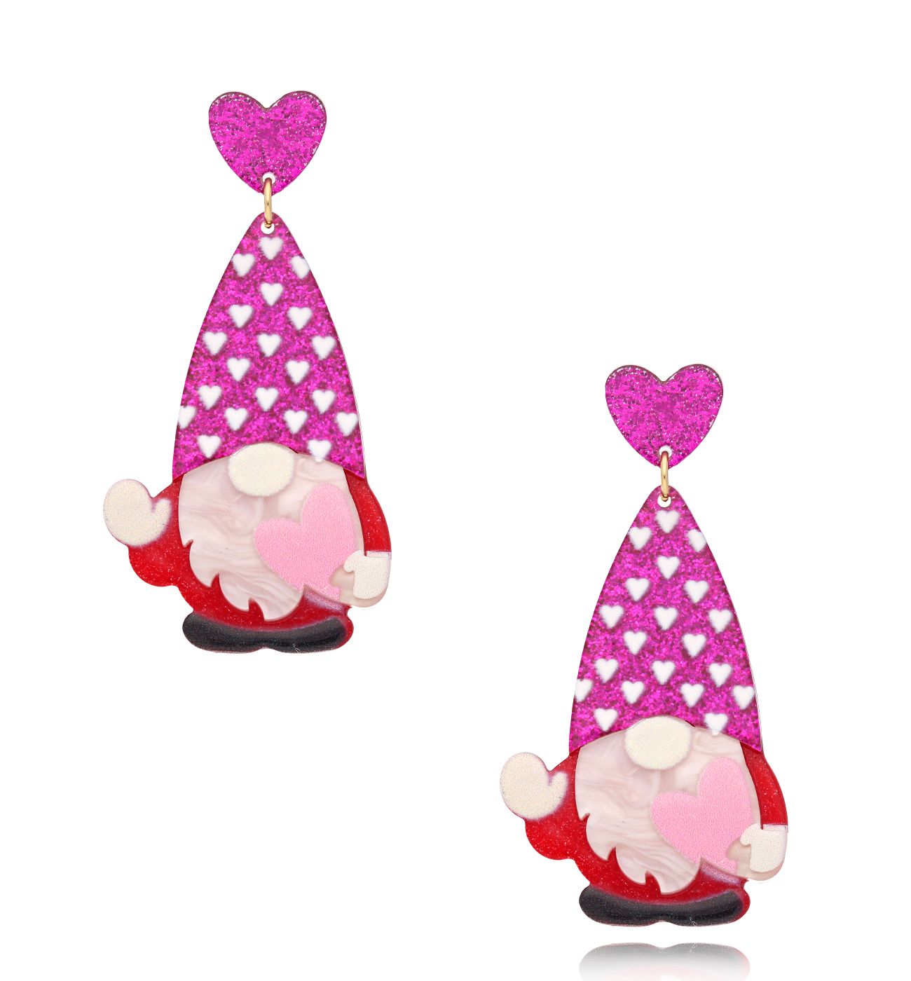 Kolczyki świąteczne z mikołajami KZA0326 - By Dziubeka