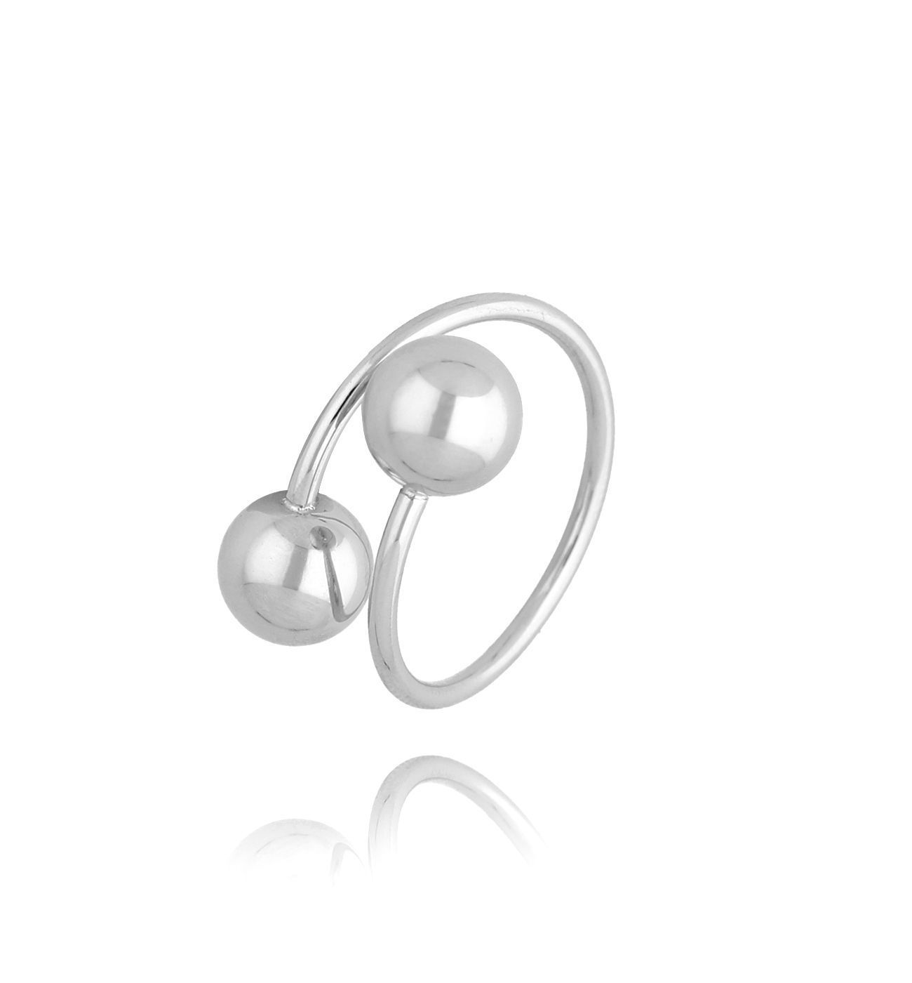 Pierścionek z kulkami srebrny Balls PSA0980