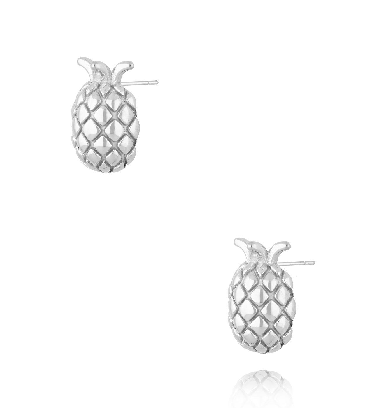 Kolczyki ananasy srebrne Summer - By Dziubeka