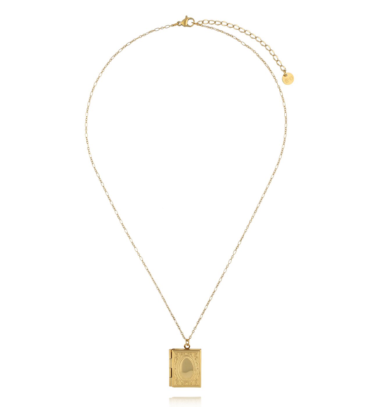 Naszyjnik sekretnik księga złoty NSY0673