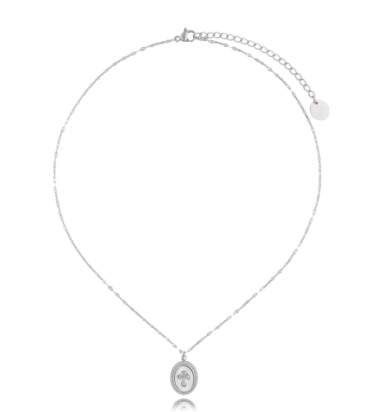 Naszyjnik srebrny z krzyżykiem Nuvole NSY0197 - By Dziubeka