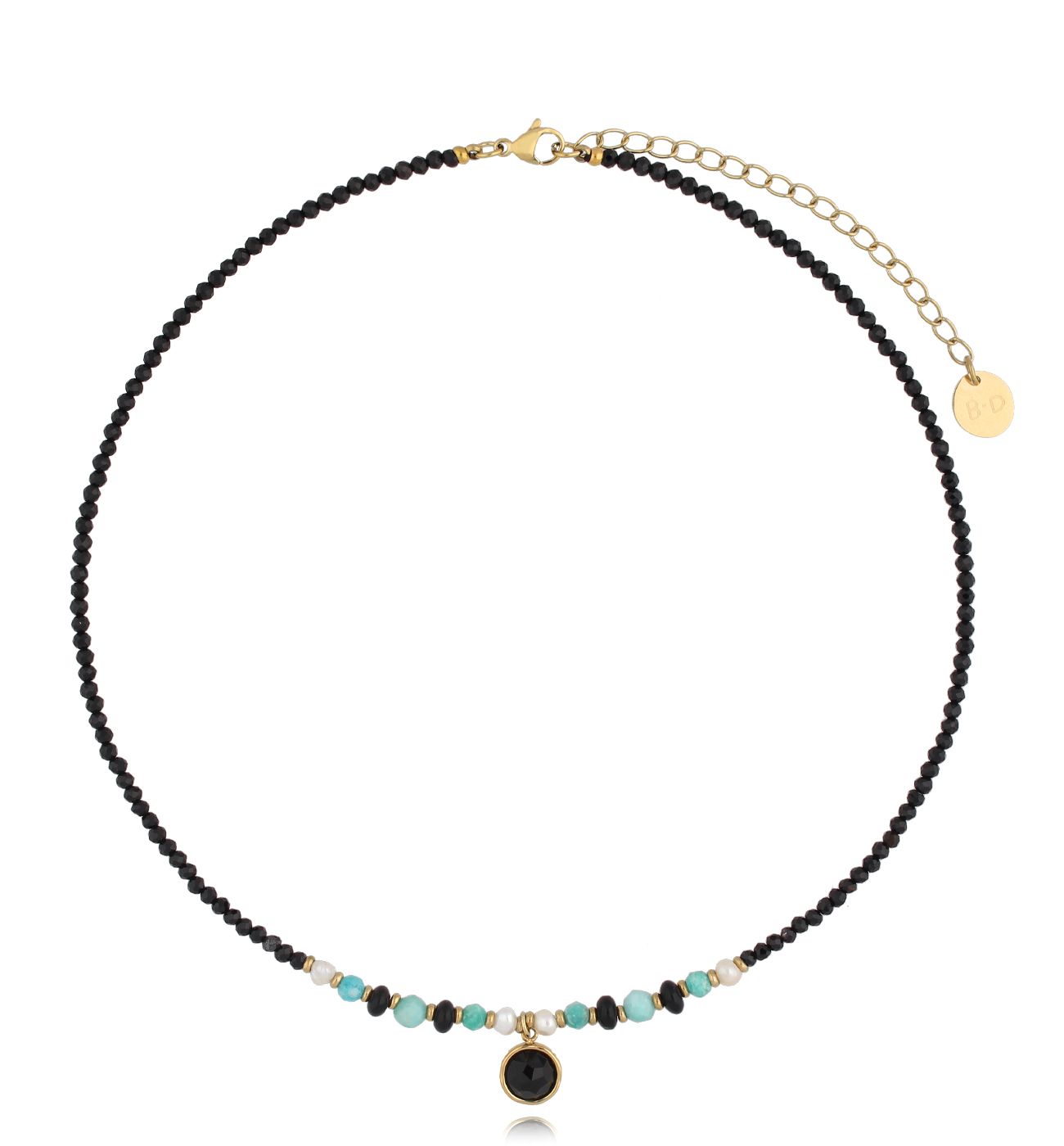 Naszyjnik z turmalinami i amazonitami Anelisa - By Dziubeka