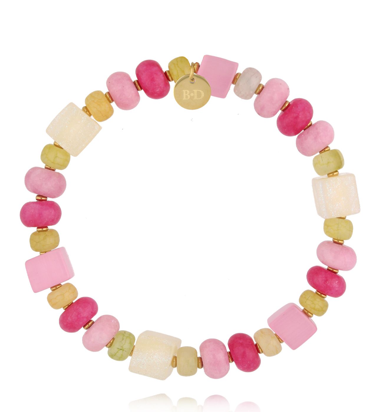 Bransoletka kolorowa z jadeitami BSC2338