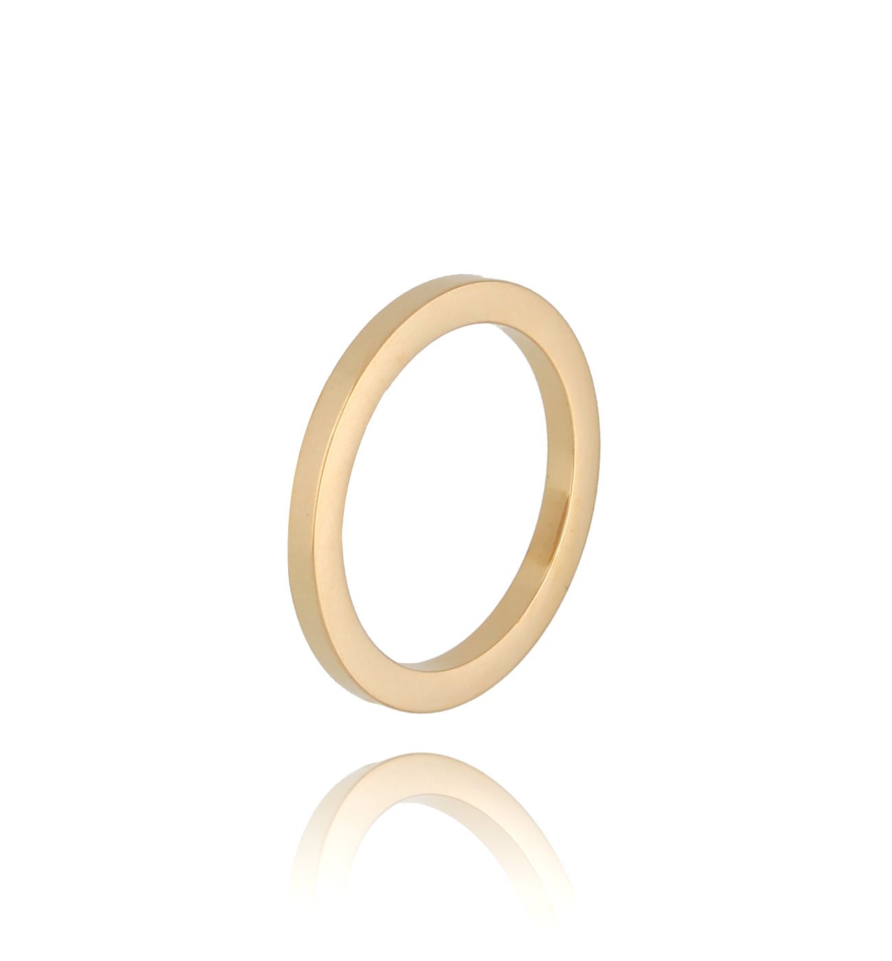 Pierścionek złoty ze stali szlachetnej Kylie - By Dziubeka