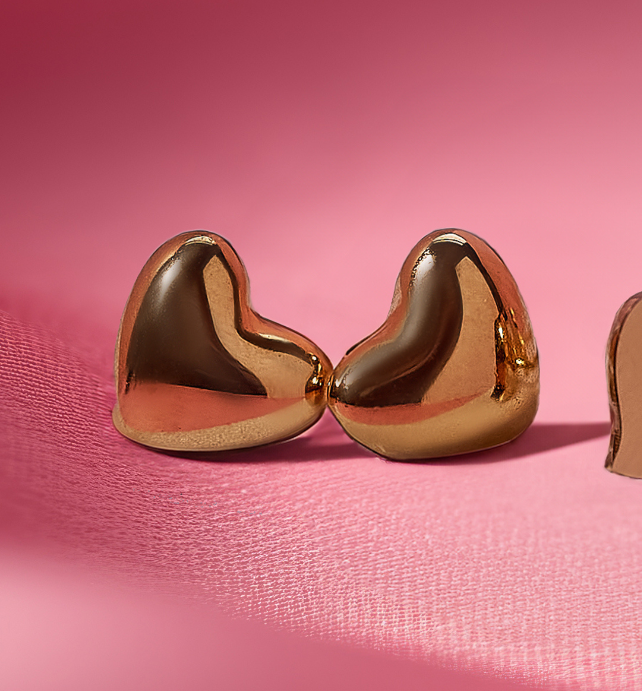 Kolczyki serca złote KSA0022