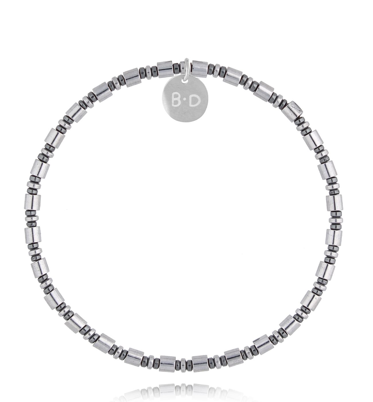 Bransoletka ze stalowymi hematytami Huesca - By Dziubeka