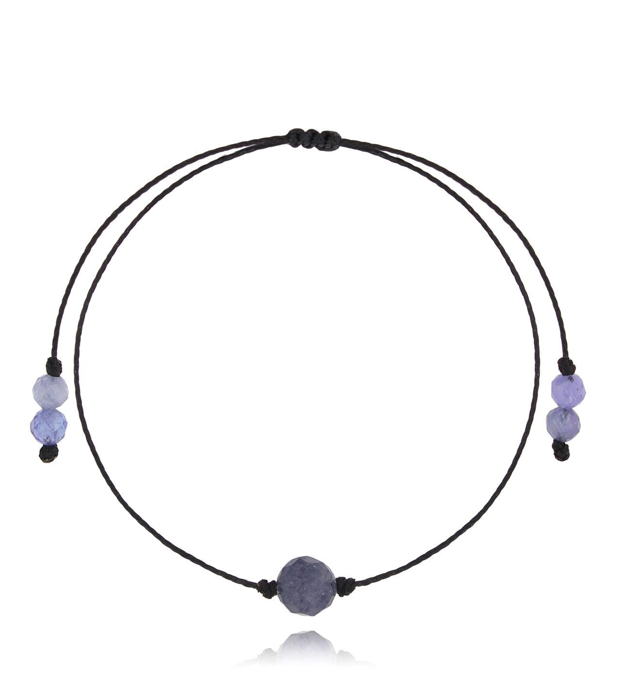 Bransoletka z tanzanietm Birthstones BGL0767 - By Dziubeka