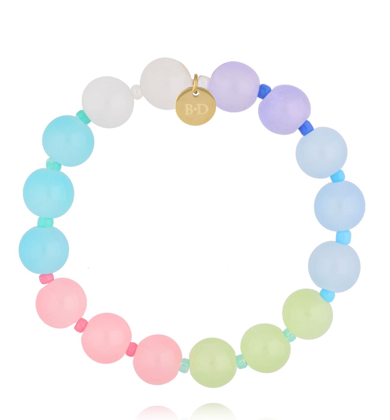 Bransoletka kolorowa pastelowa - By Dziubeka