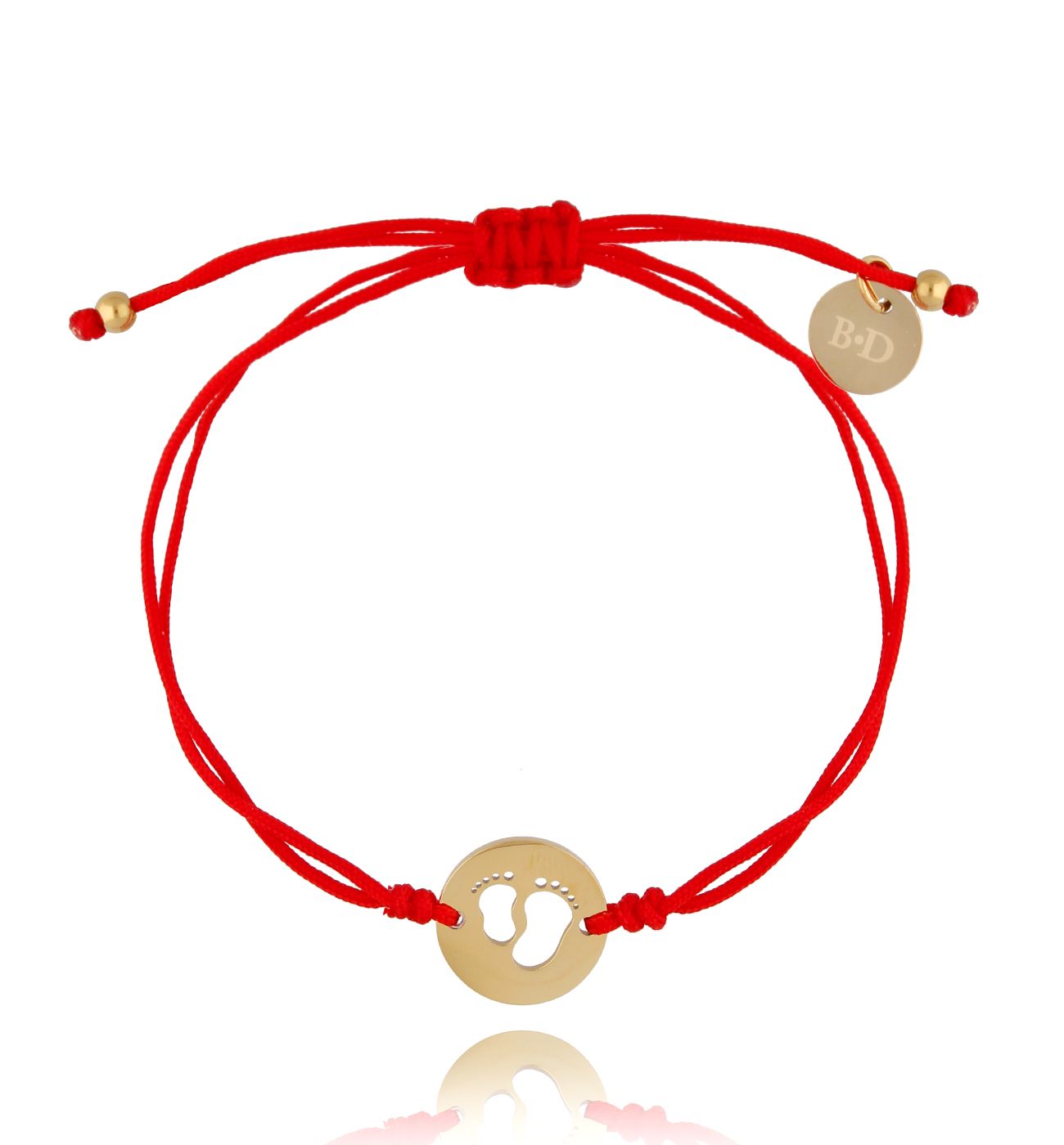 Bransoletka złota ze stópkami BGL0481