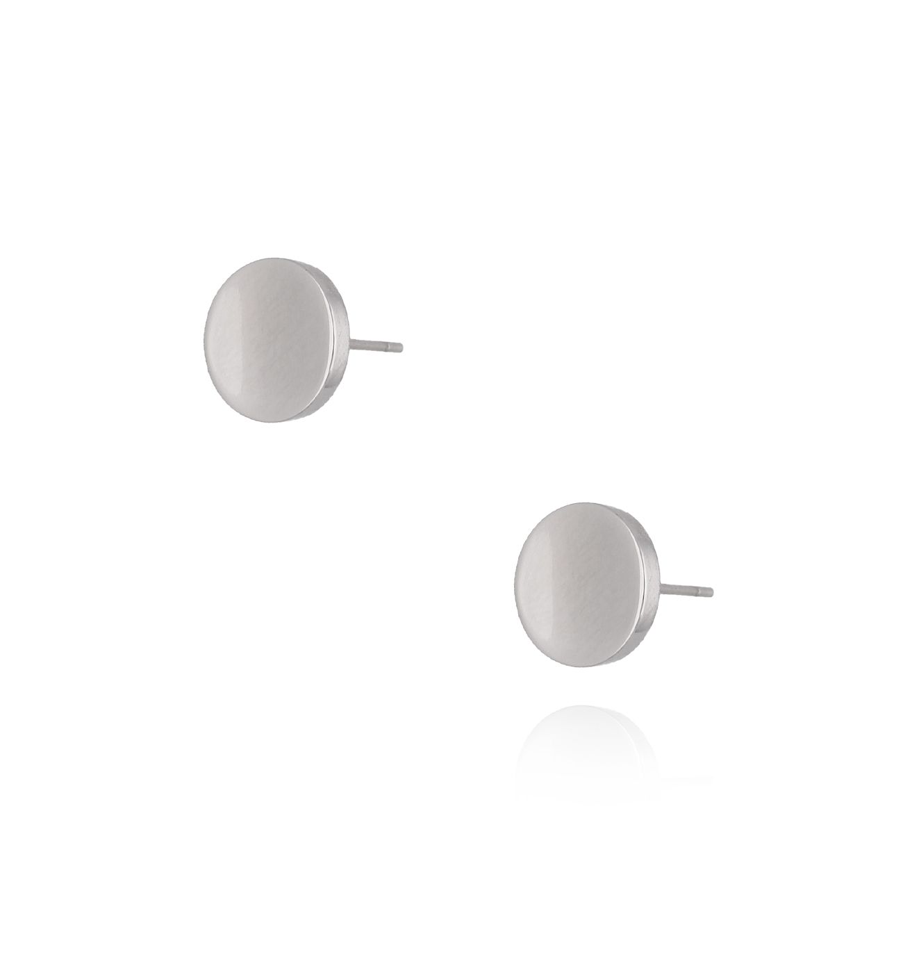 Kolczyki srebrne dyski ze stali szlachetnej KSA0057