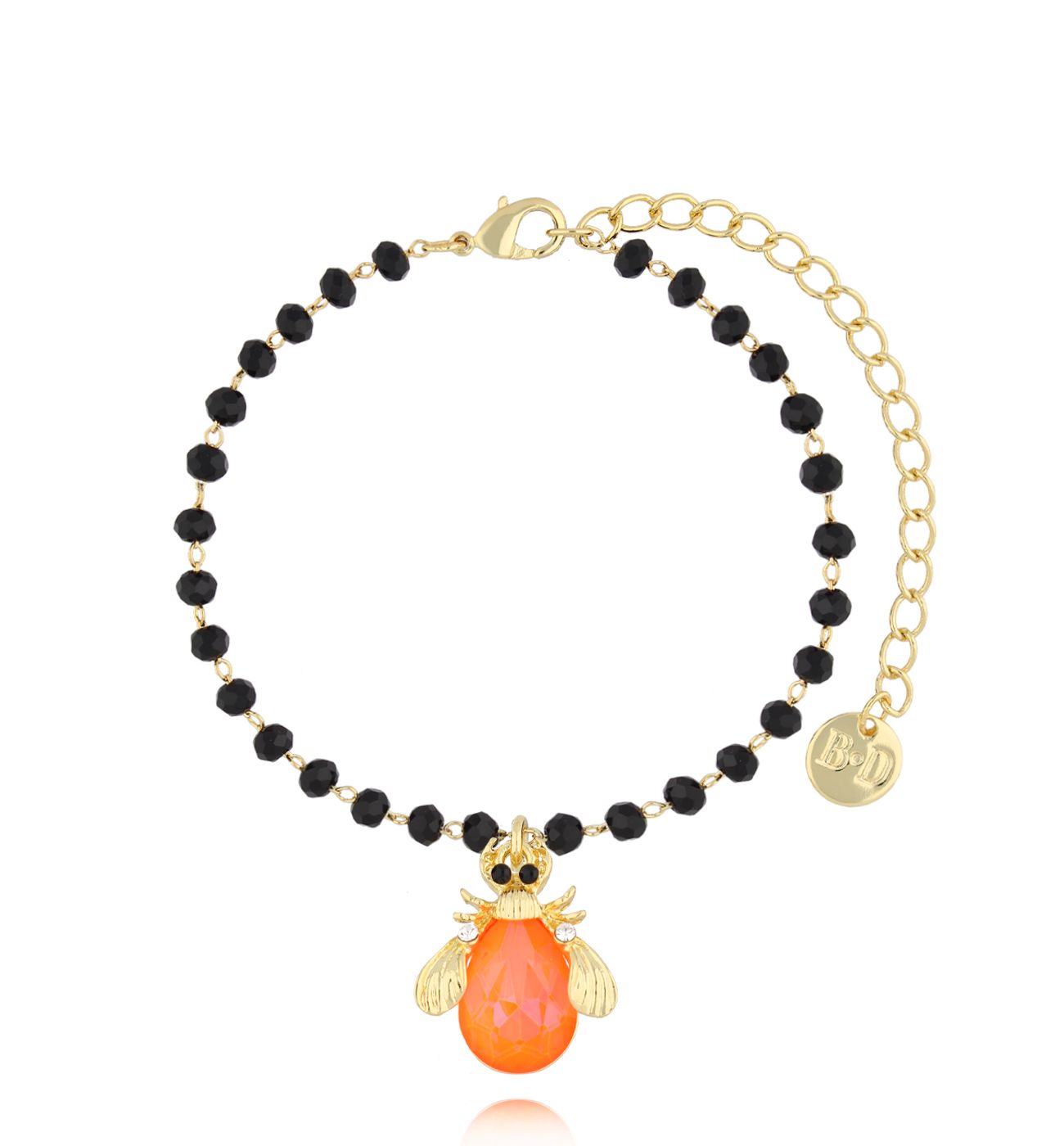 Bransoletka z neonowym owadem Midnight - By Dziubeka