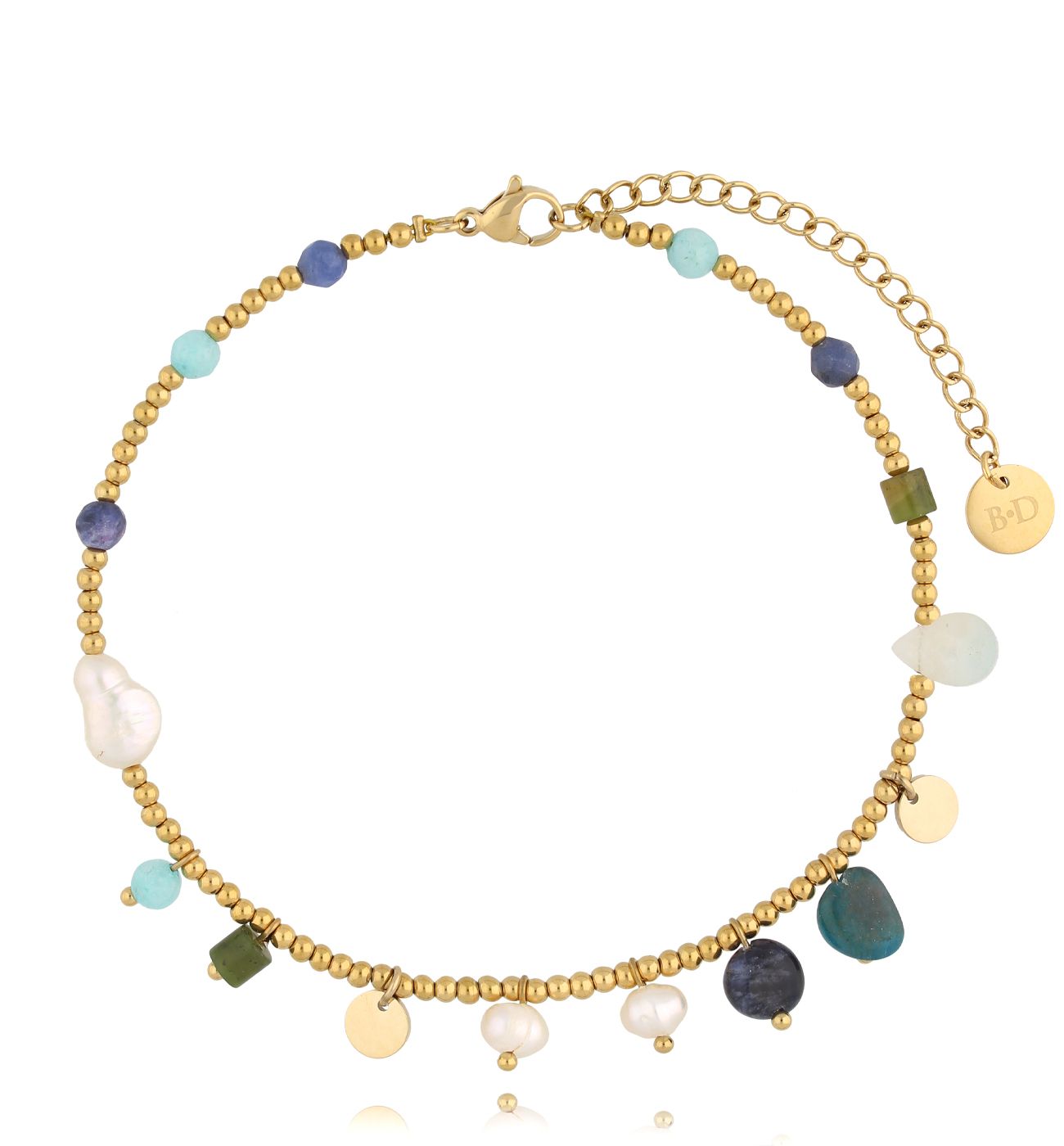 Bransoletka na nogę z kamieniami Violette BNSC0097