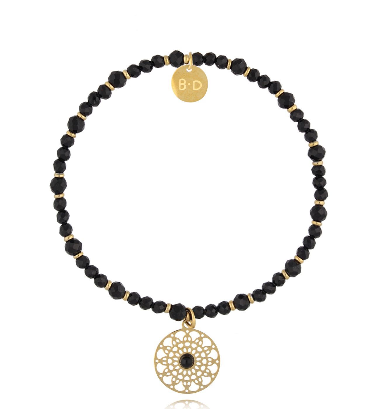 Bransoletka z czarnymi turmalinami Dark Harmony BTW2884