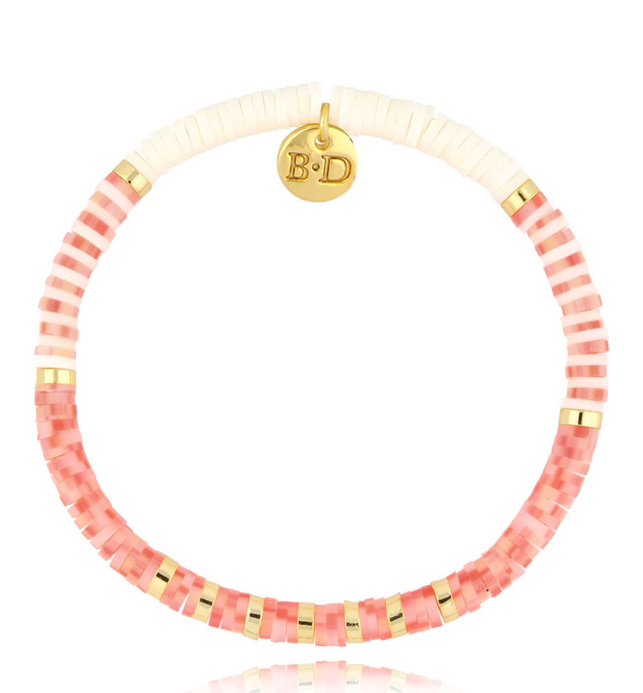 Bransoletka brzoskwiniowo kremowa Bird BSC1407