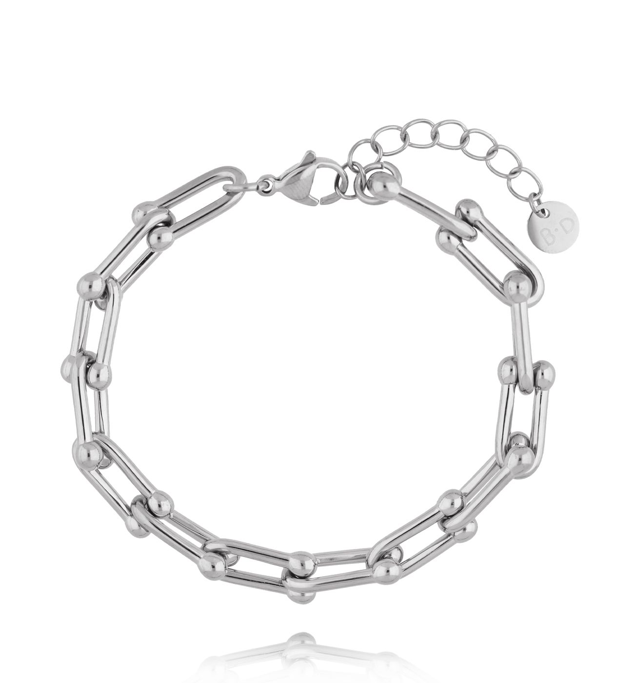 Bransoletka srebrna o geometrycznym splocie BSY0517 - By Dziubeka