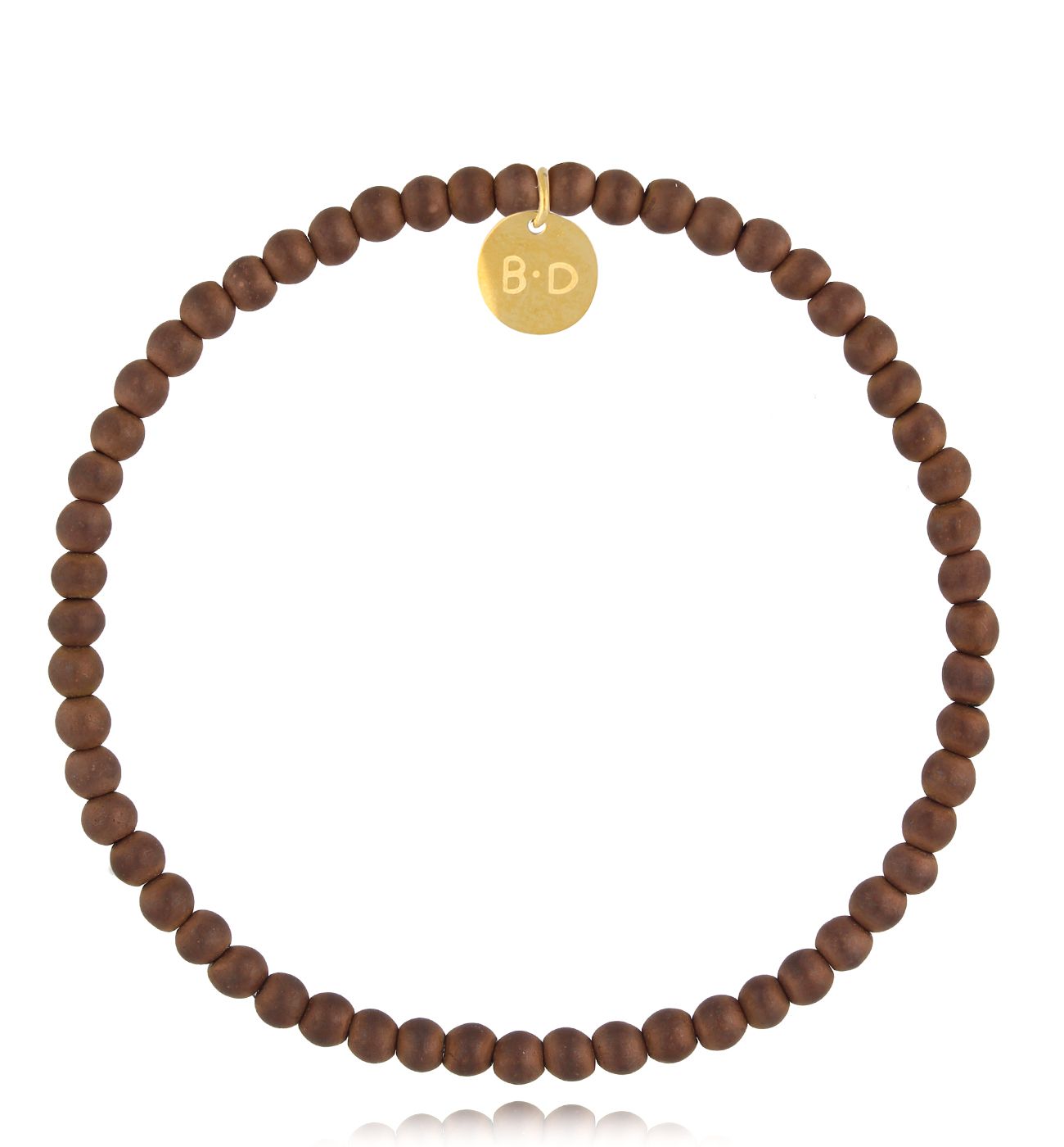 Bransoletka z brązowymi hematytami męska Fane - By Dziubeka