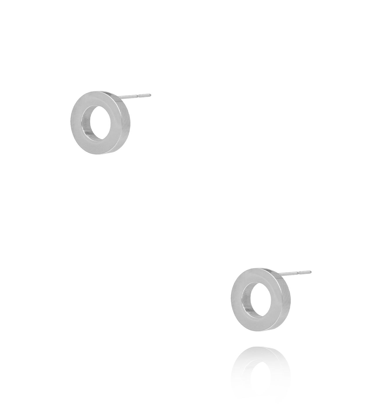 Kolczyki srebrne kółka Asta - By Dziubeka