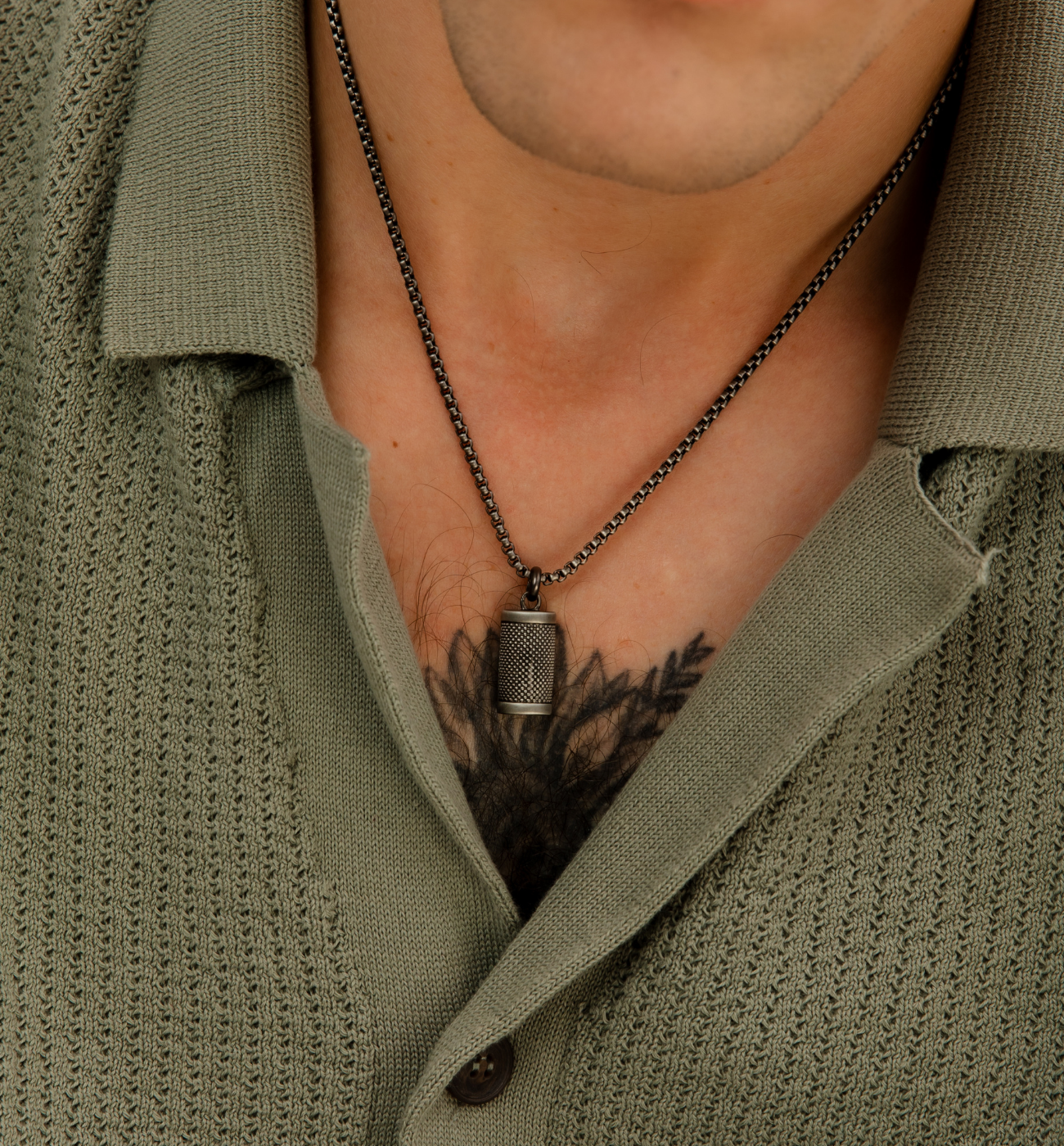 Naszyjnik męski z zawieszką - By Dziubeka