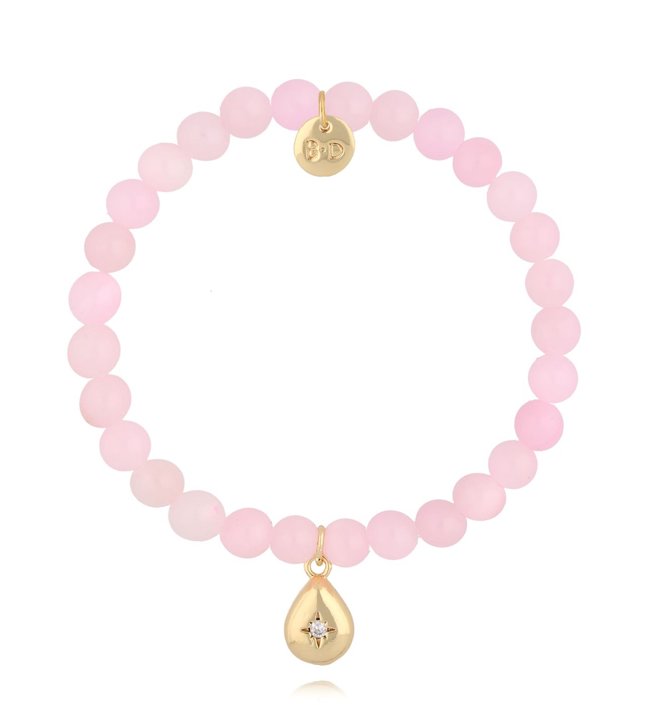 Bransoletka z różowymi jadeitami Renee BPA0384