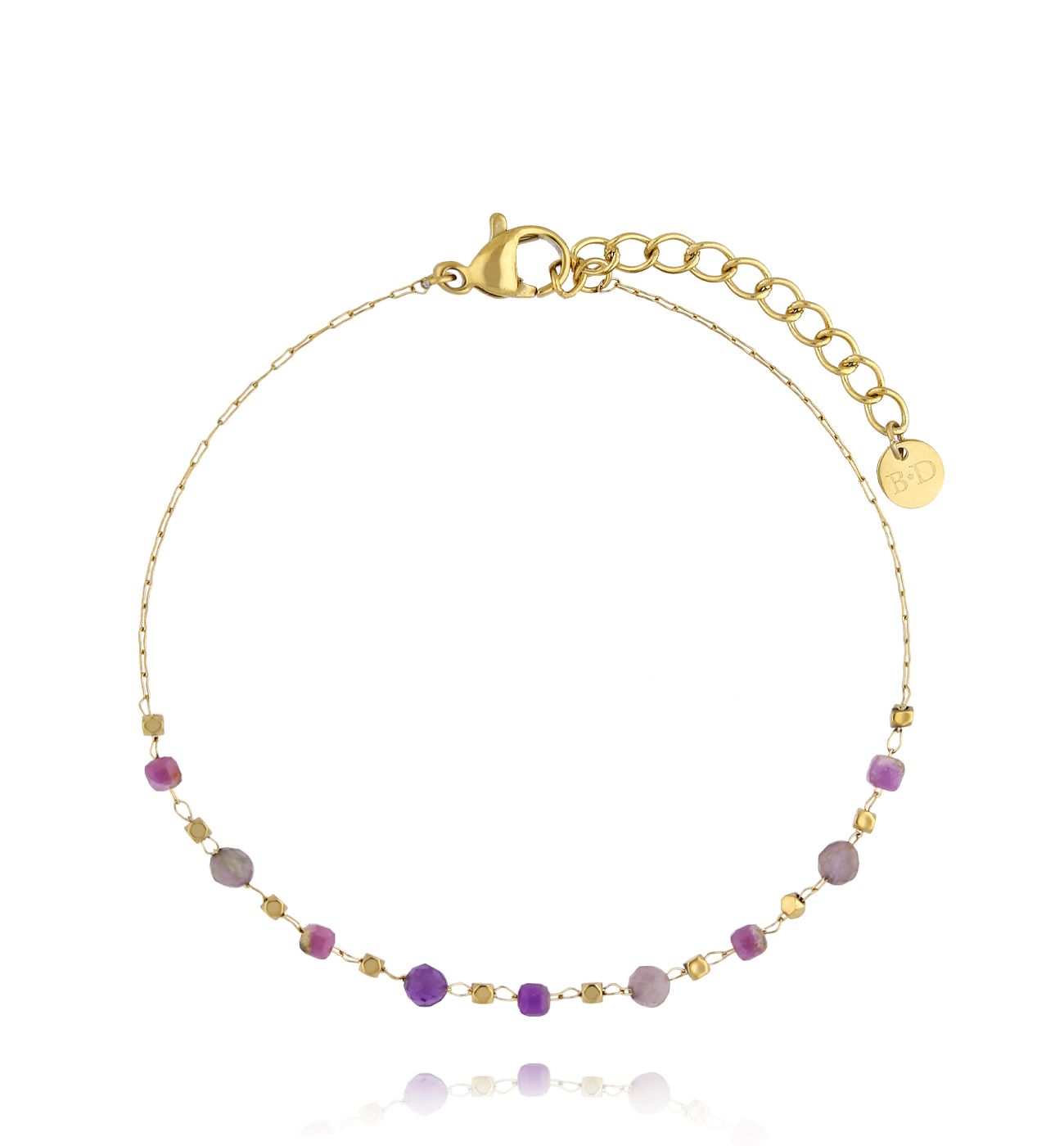 Bransoletka z ametystami Mystique BPA0482