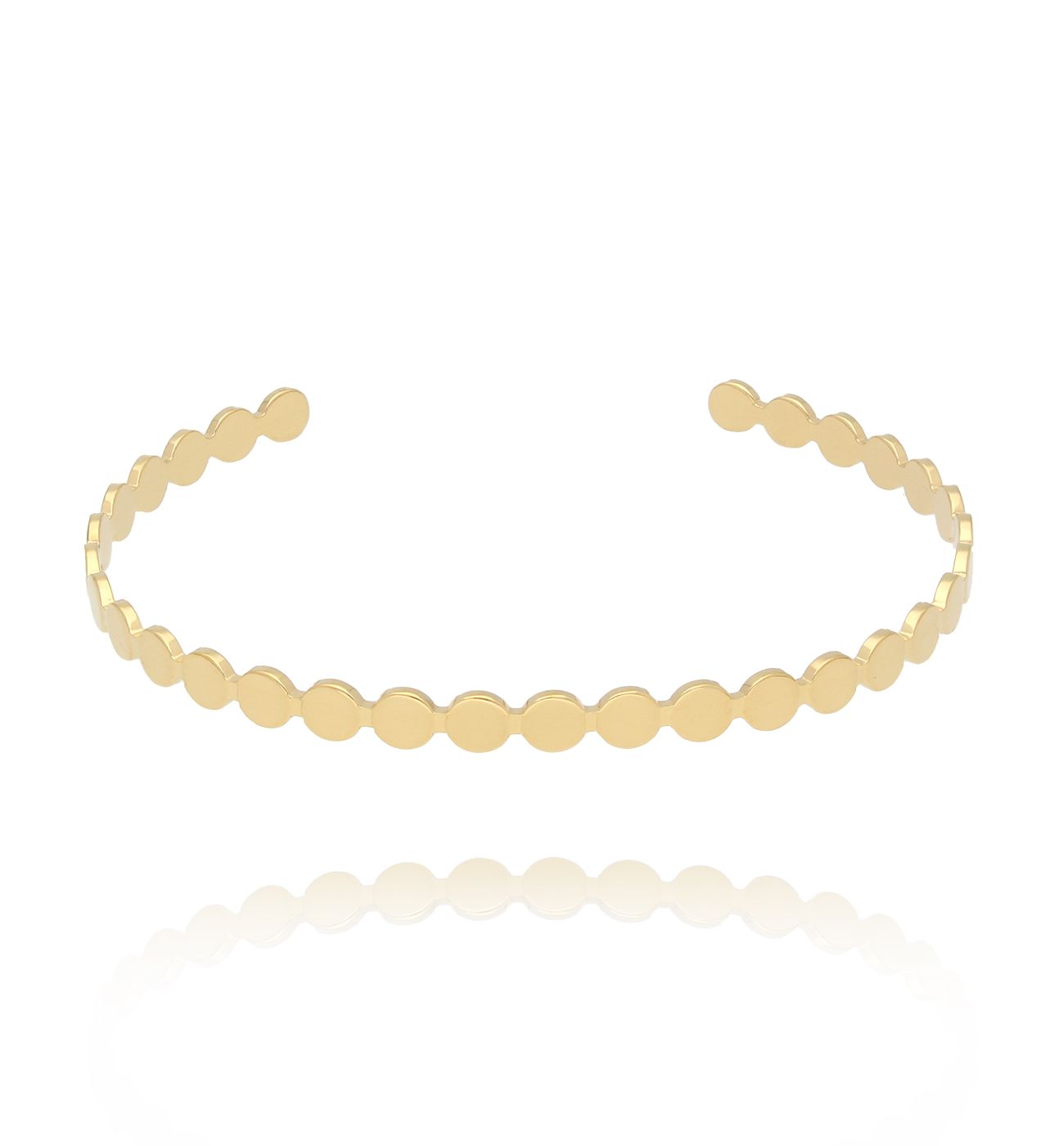 Bransoletka złota obręcz Luxe Gold - By Dziubeka