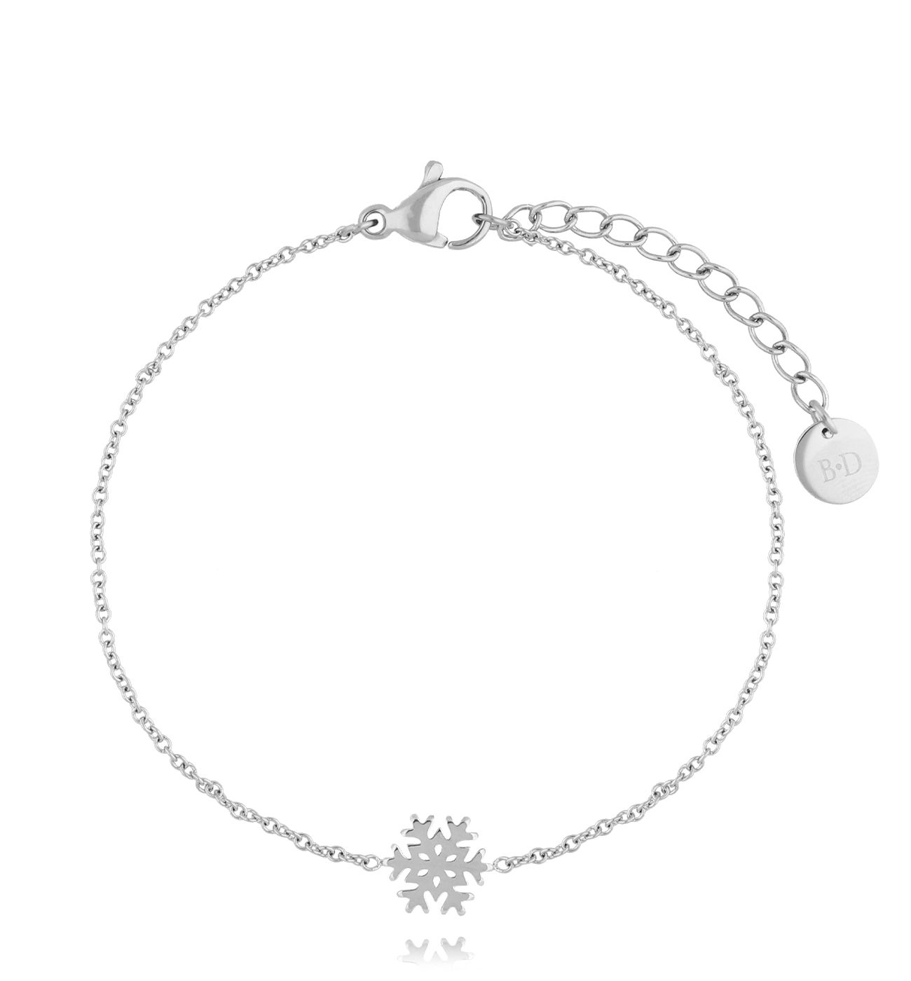 Bransoletka srebrna ze śnieżynką Lapland BSA0502