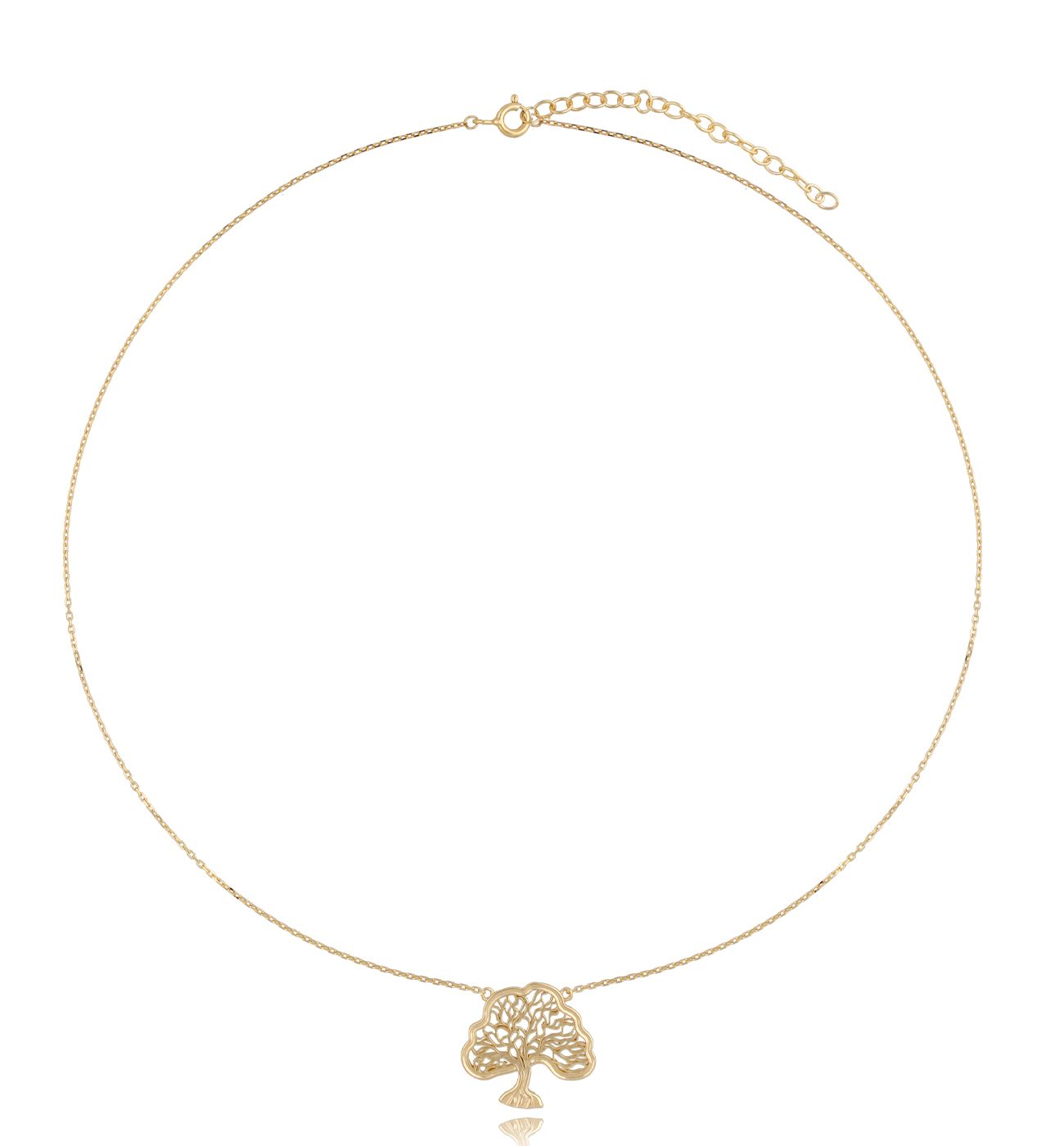 Naszyjnik pozłacany z drzewem My Tree - By Dziubeka