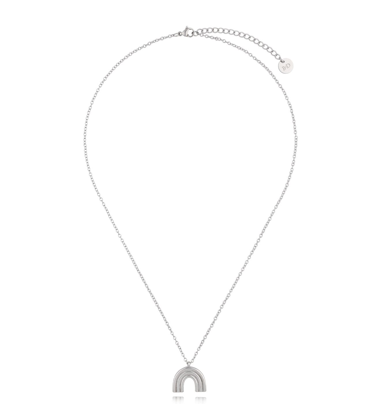 Naszyjnik srebrny z tęczą Liberta - By Dziubeka
