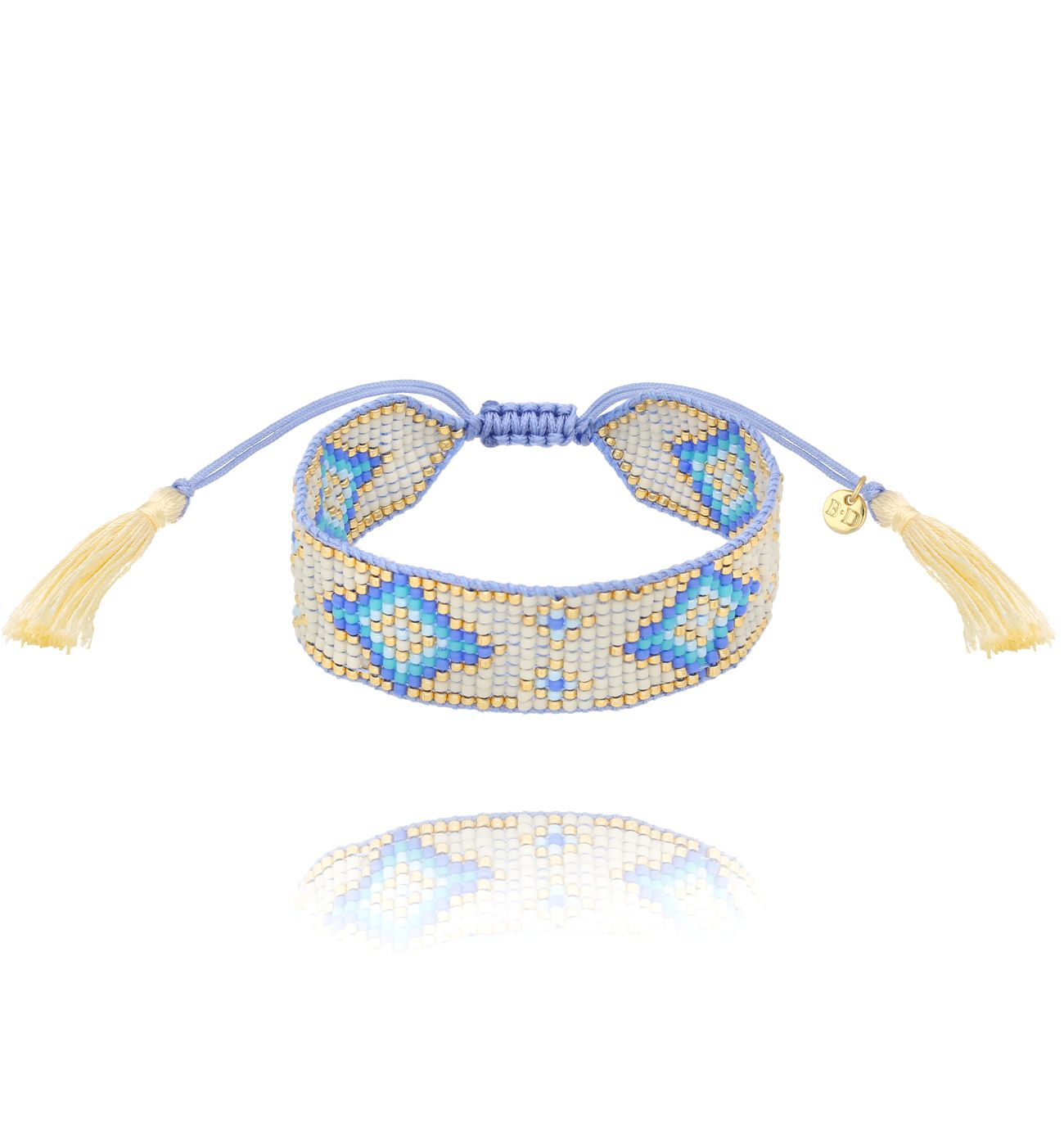 Bransoletka niebieska pleciona Intrecciato BSC2010