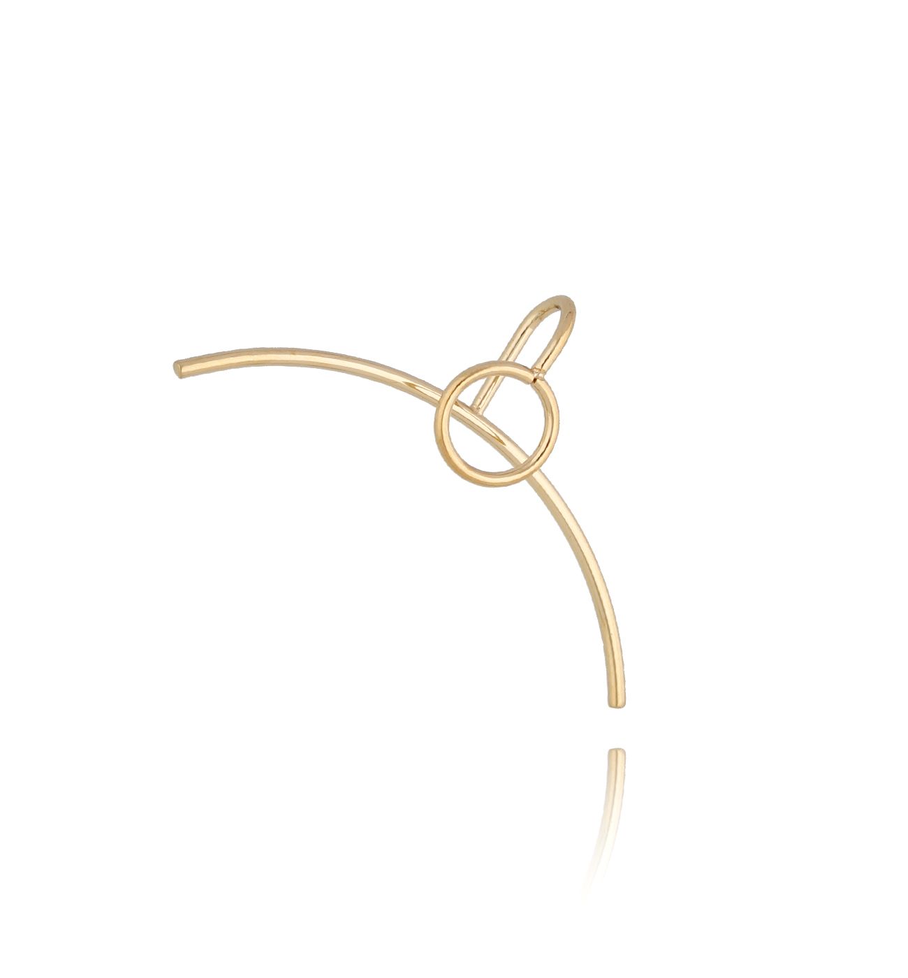 Nausznica złota Modern - By Dziubeka