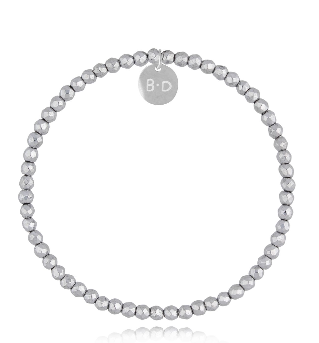 Bransoletka ze srebrnymi hematytami Pelotas - By Dziubeka