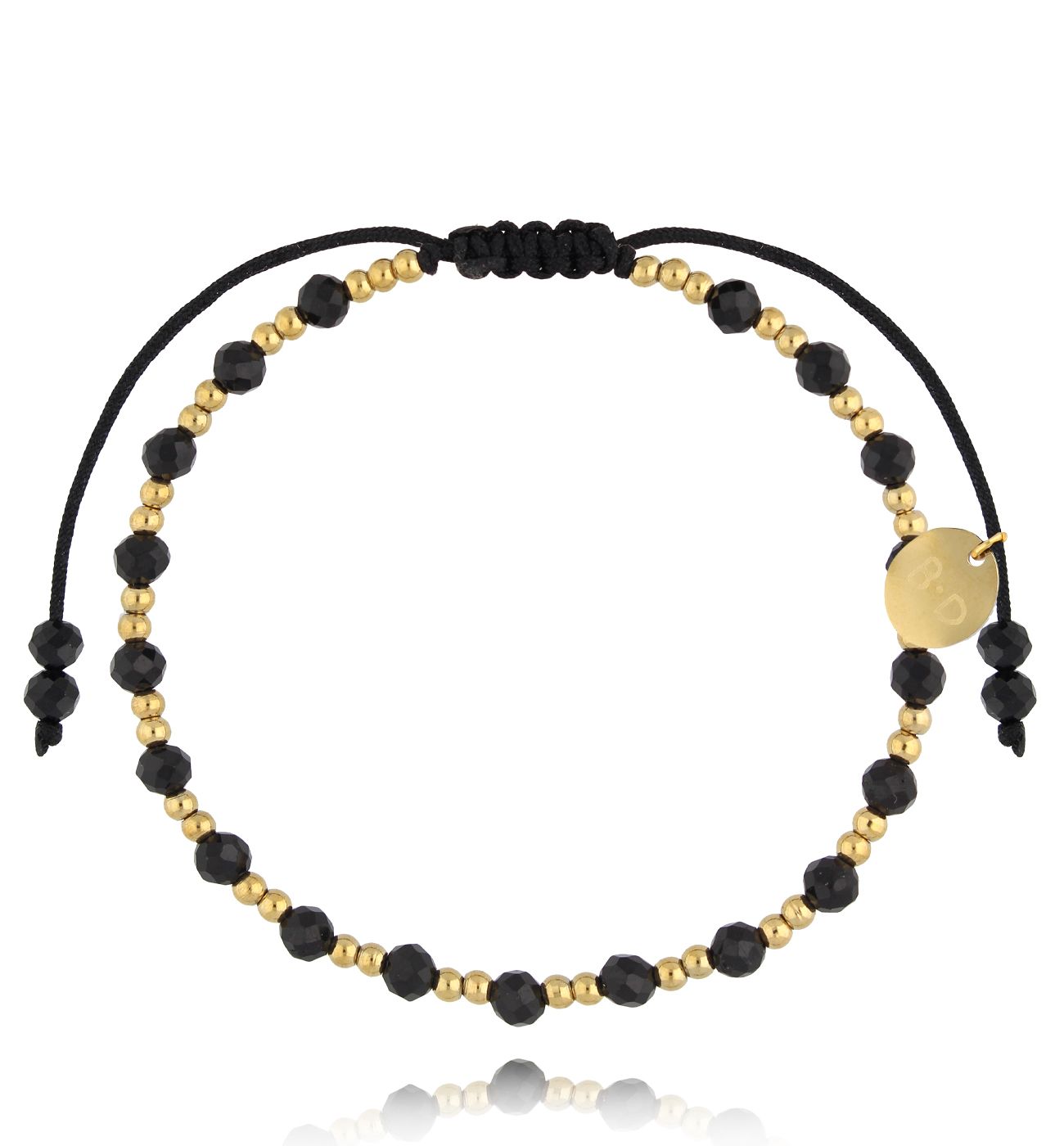 Bransoletka z turmalinami złota Midnight Sky BMT0170 - By Dziubeka