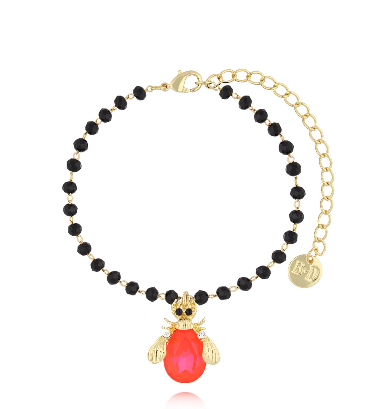 Bransoletka z neonowym owadem Midnight - By Dziubeka