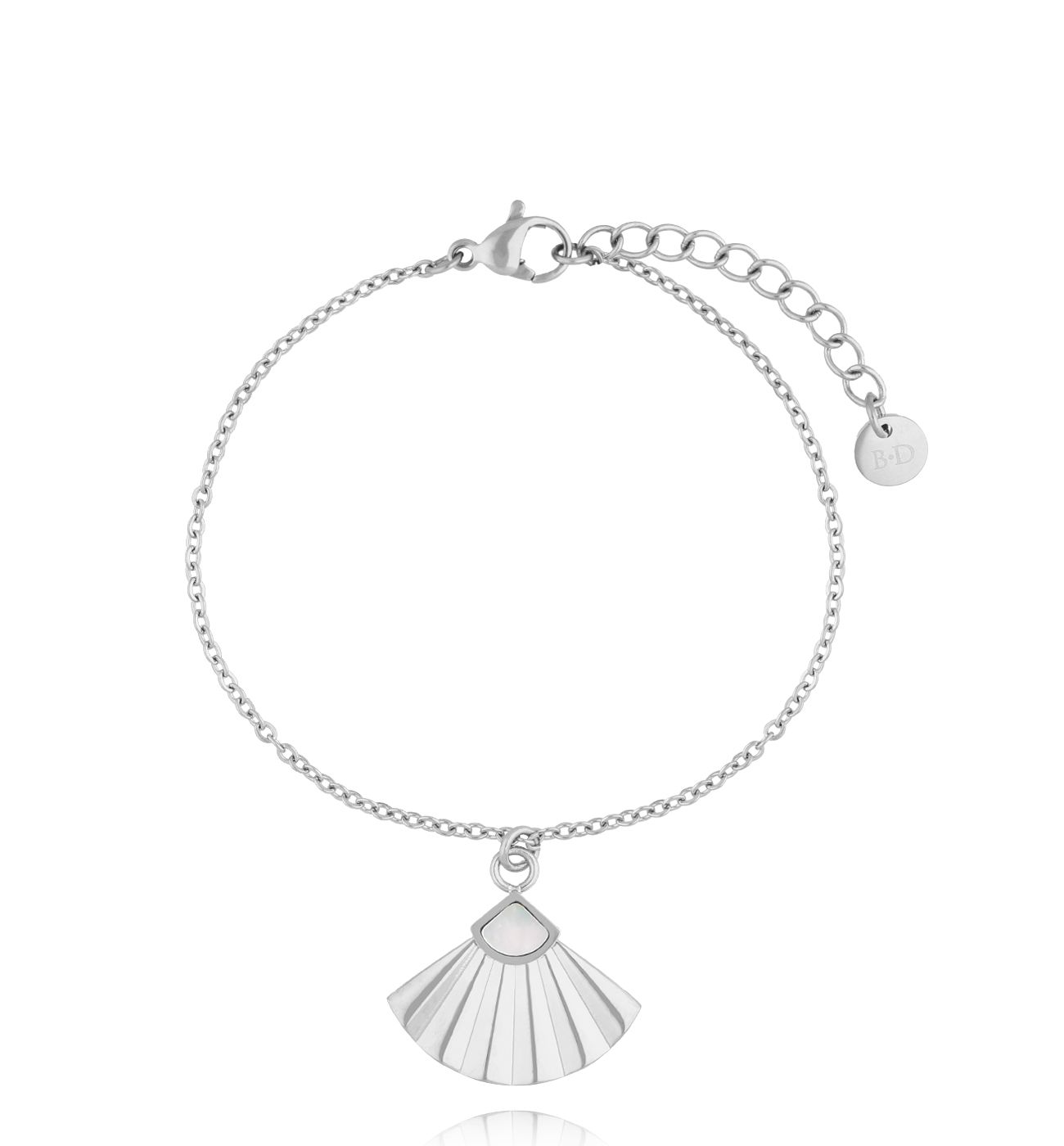 Bransoletka z wachlarzem srebrna Oasis BSA0699