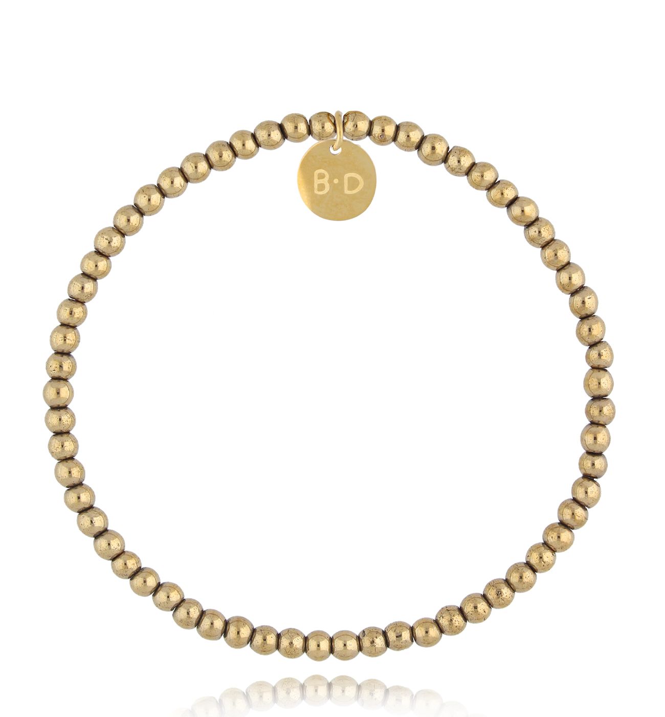 Bransoletka złota z hematytami Flussio - By Dziubeka