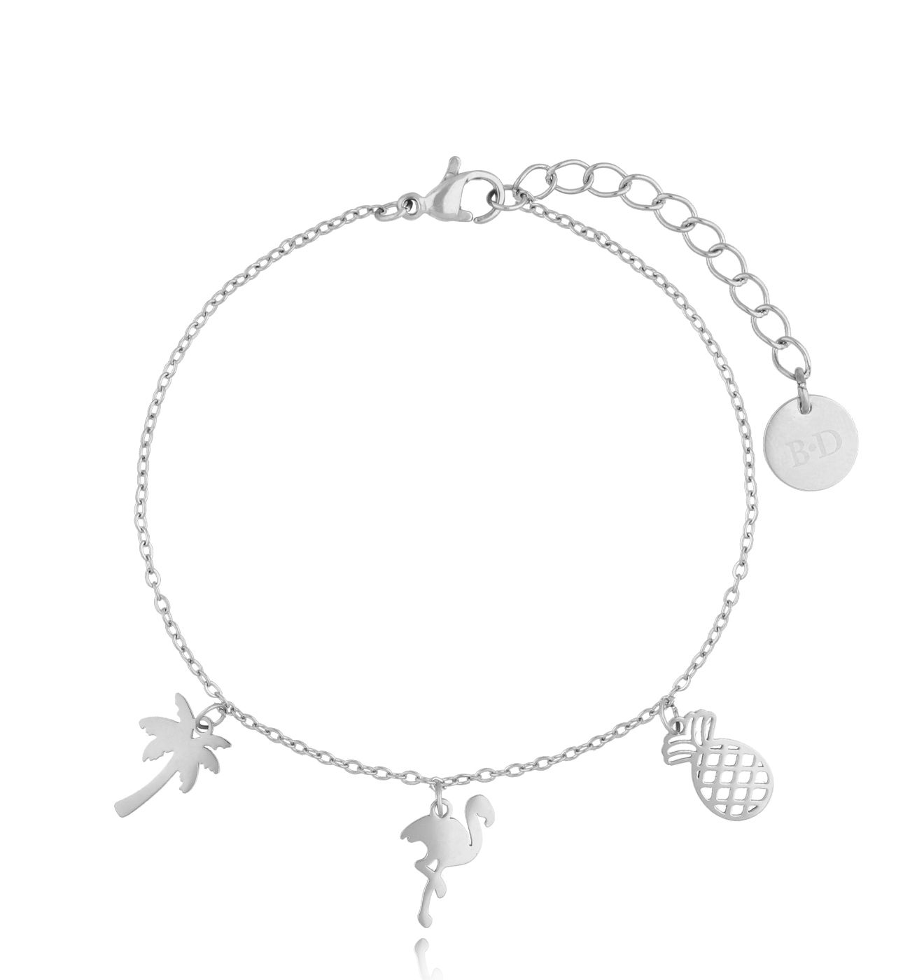 Bransoletka srebrna z zawieszkami Serengeti BSA0526