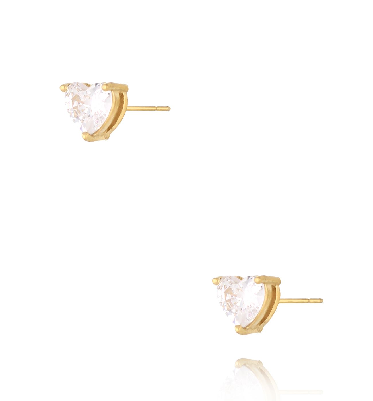 Kolczyki z cyrkoniami złote Golden Charm - By Dziubeka