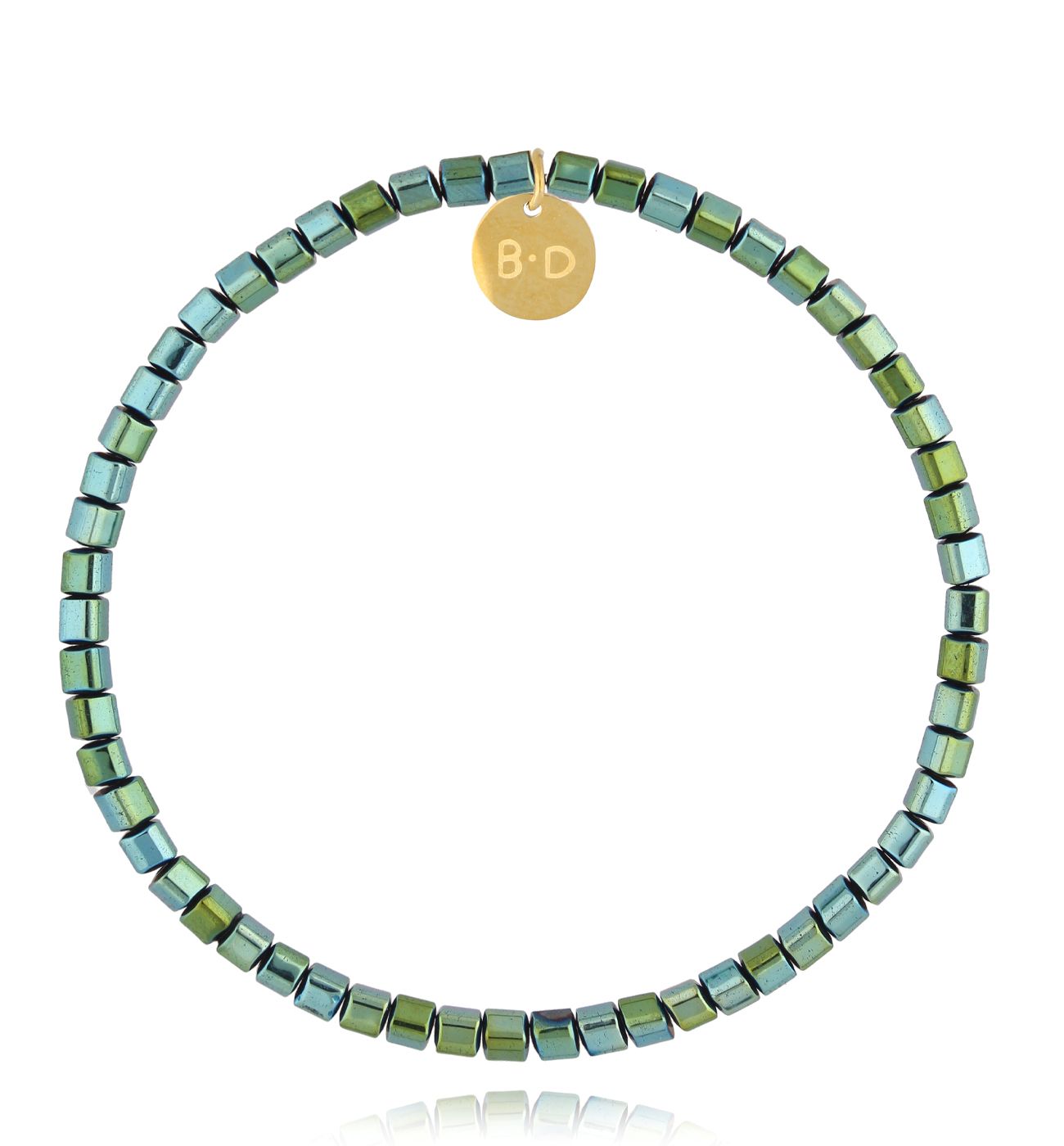 Bransoletka z zielonymi hematytami BTW3058