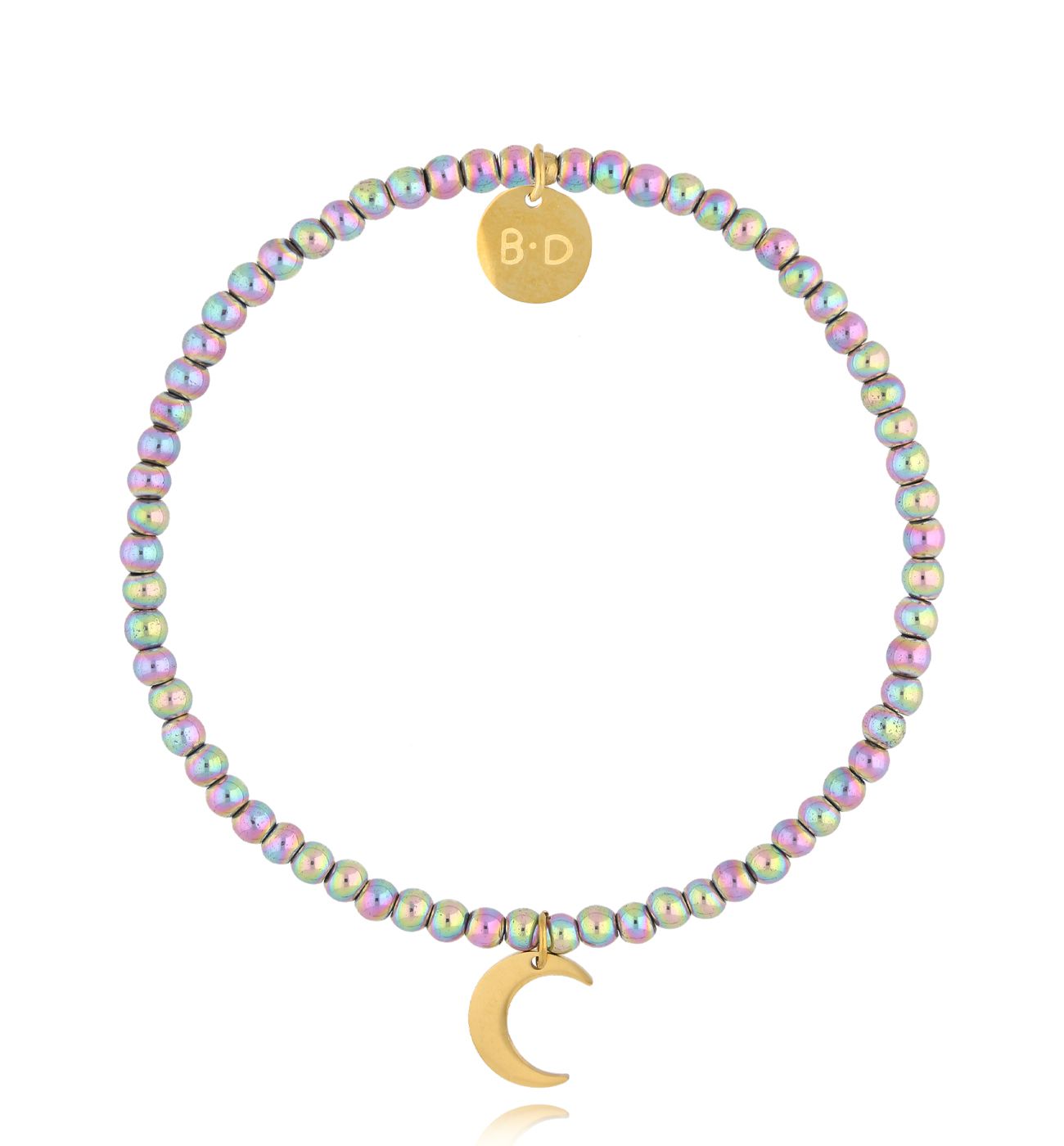 Bransoletka z hematytami i księżycem Nightfall Grace BTW2908